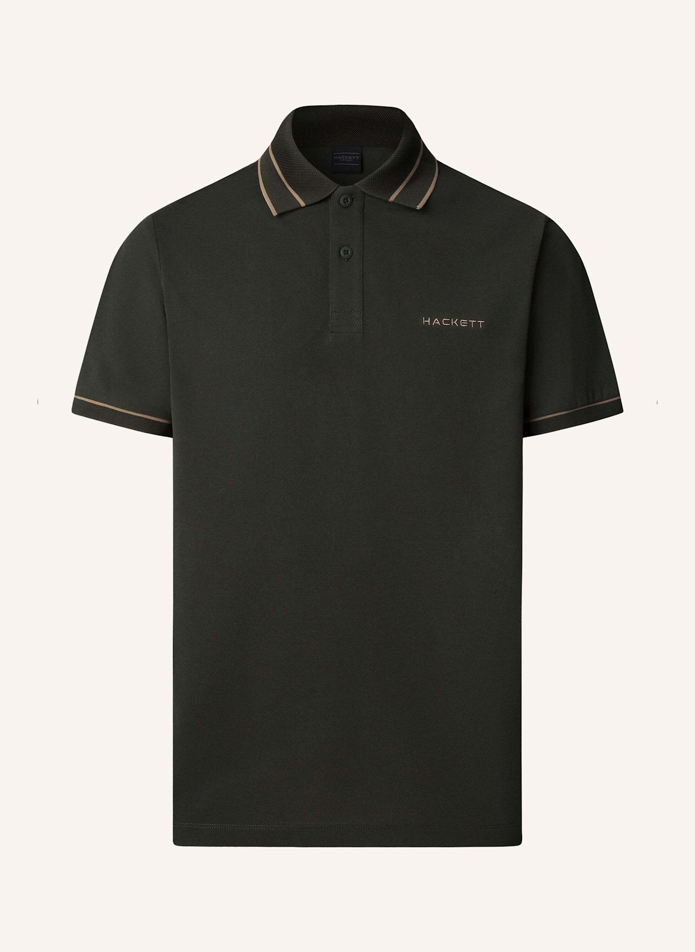 HACKETT LONDON Poloshirt HS MANOR TIPPED POLO: KHAKI