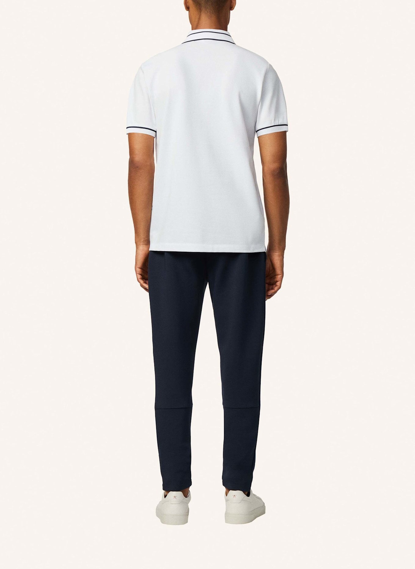 HACKETT LONDON Poloshirt HS MANOR TIPPED POLO: WEISS
