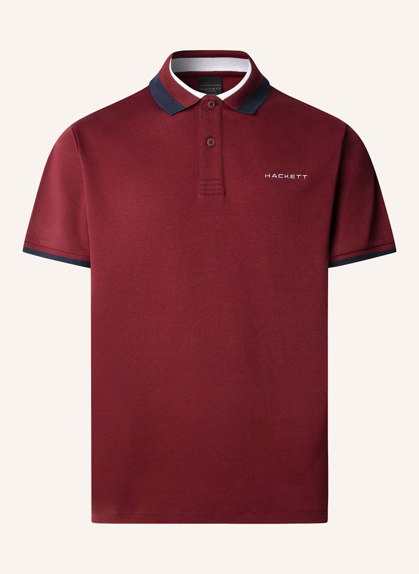 HACKETT LONDON Poloshirt HS CLUB COLLAR POLO: DUNKELROT