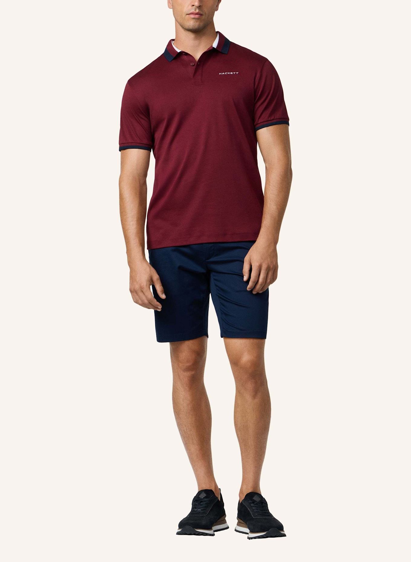 HACKETT LONDON Poloshirt HS CLUB COLLAR POLO: DUNKELROT