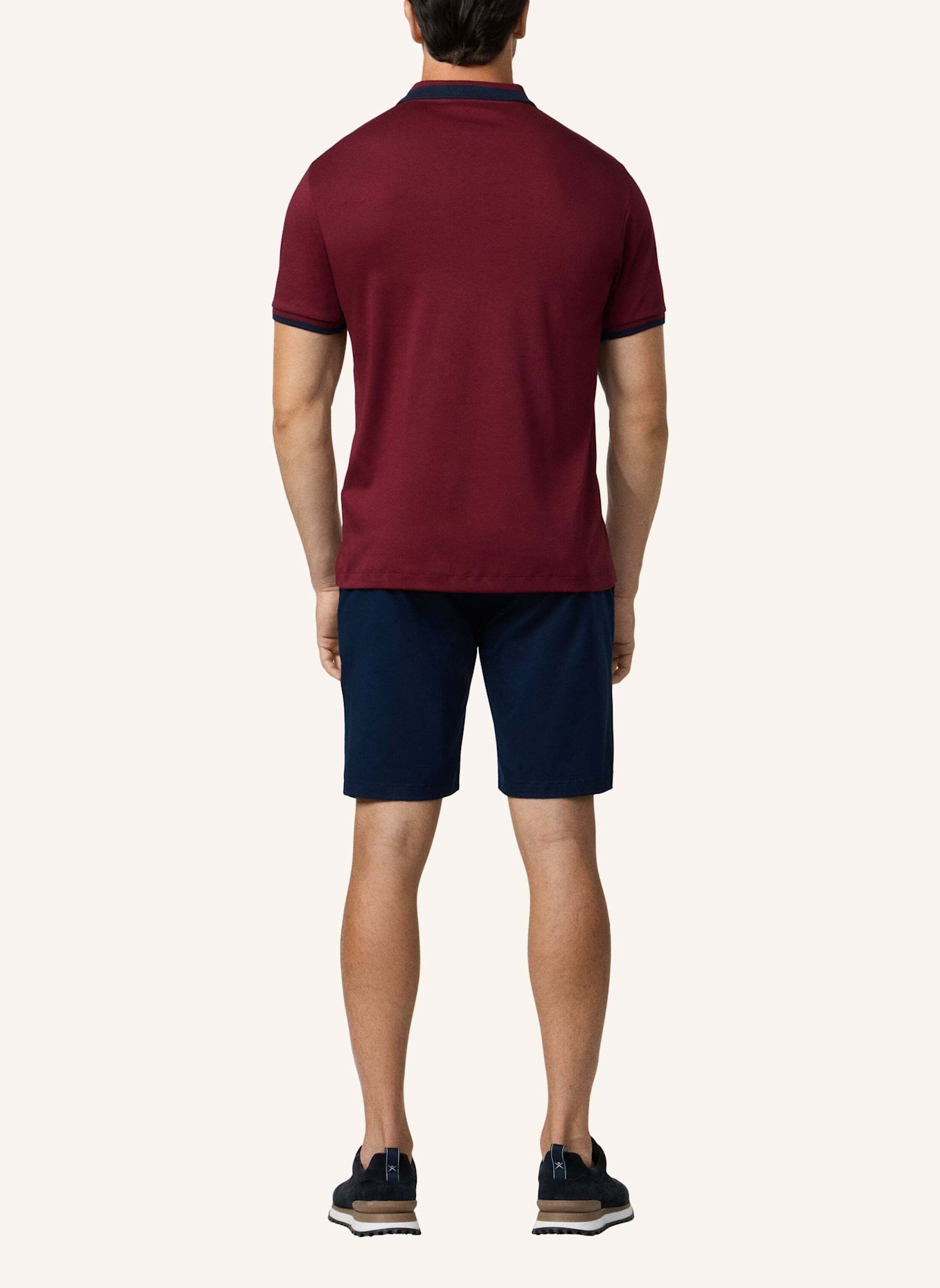 HACKETT LONDON Poloshirt HS CLUB COLLAR POLO: DUNKELROT