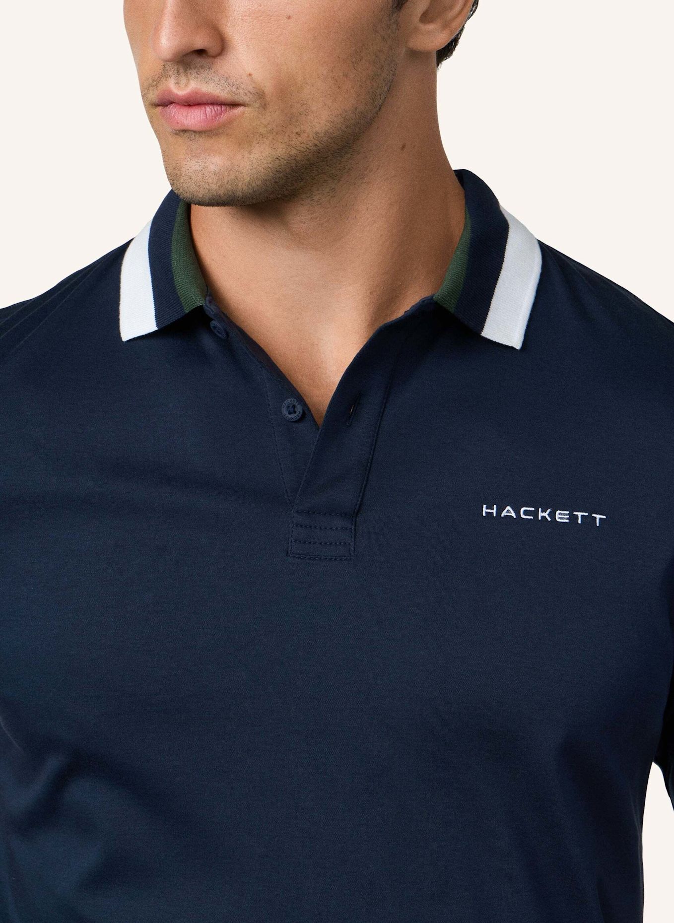 HACKETT LONDON Poloshirt HS CLUB COLLAR POLO: DUNKELBLAU