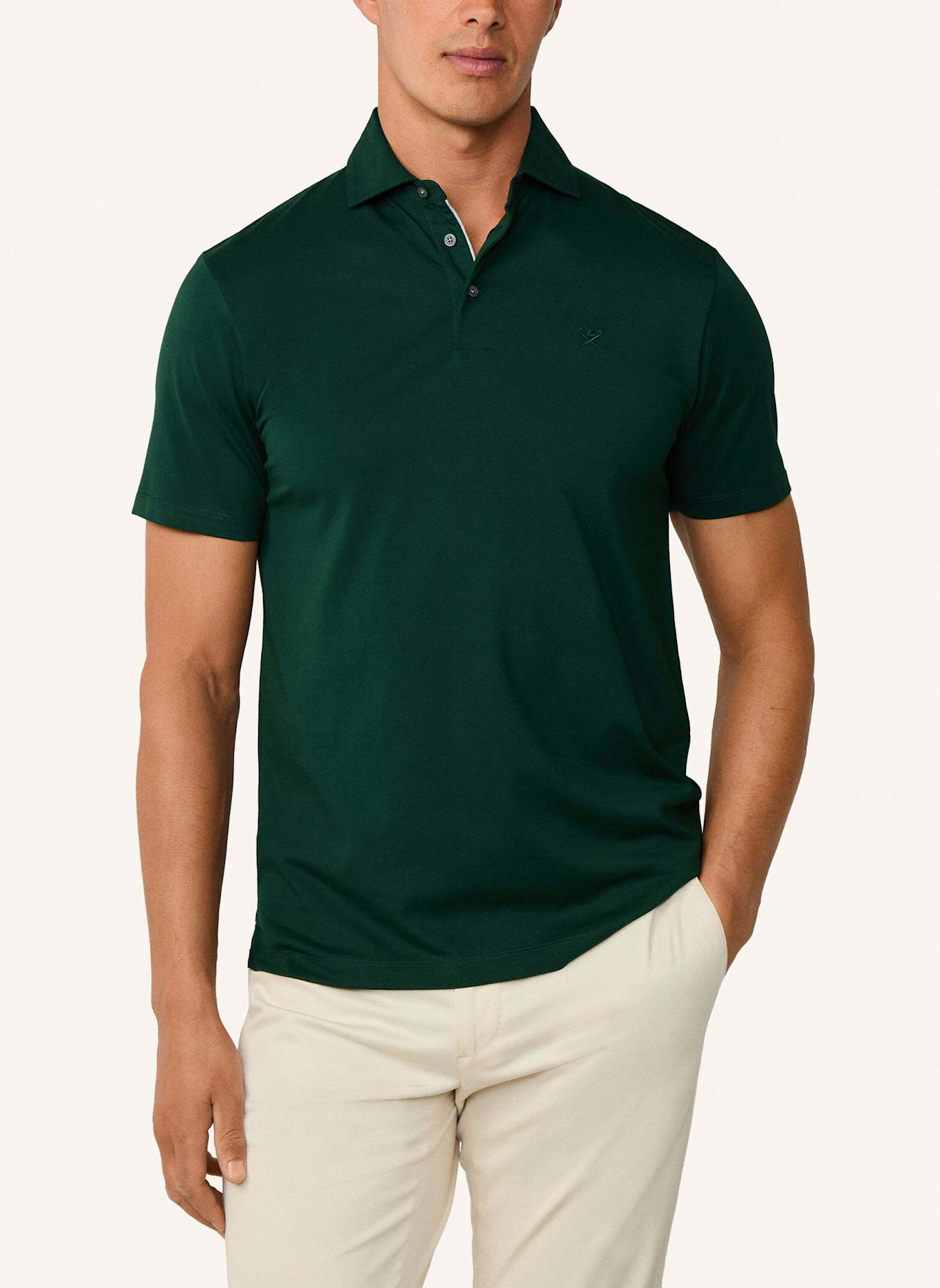HACKETT LONDON Poloshirt PIMA COTTON POLO: DUNKELGRÜN