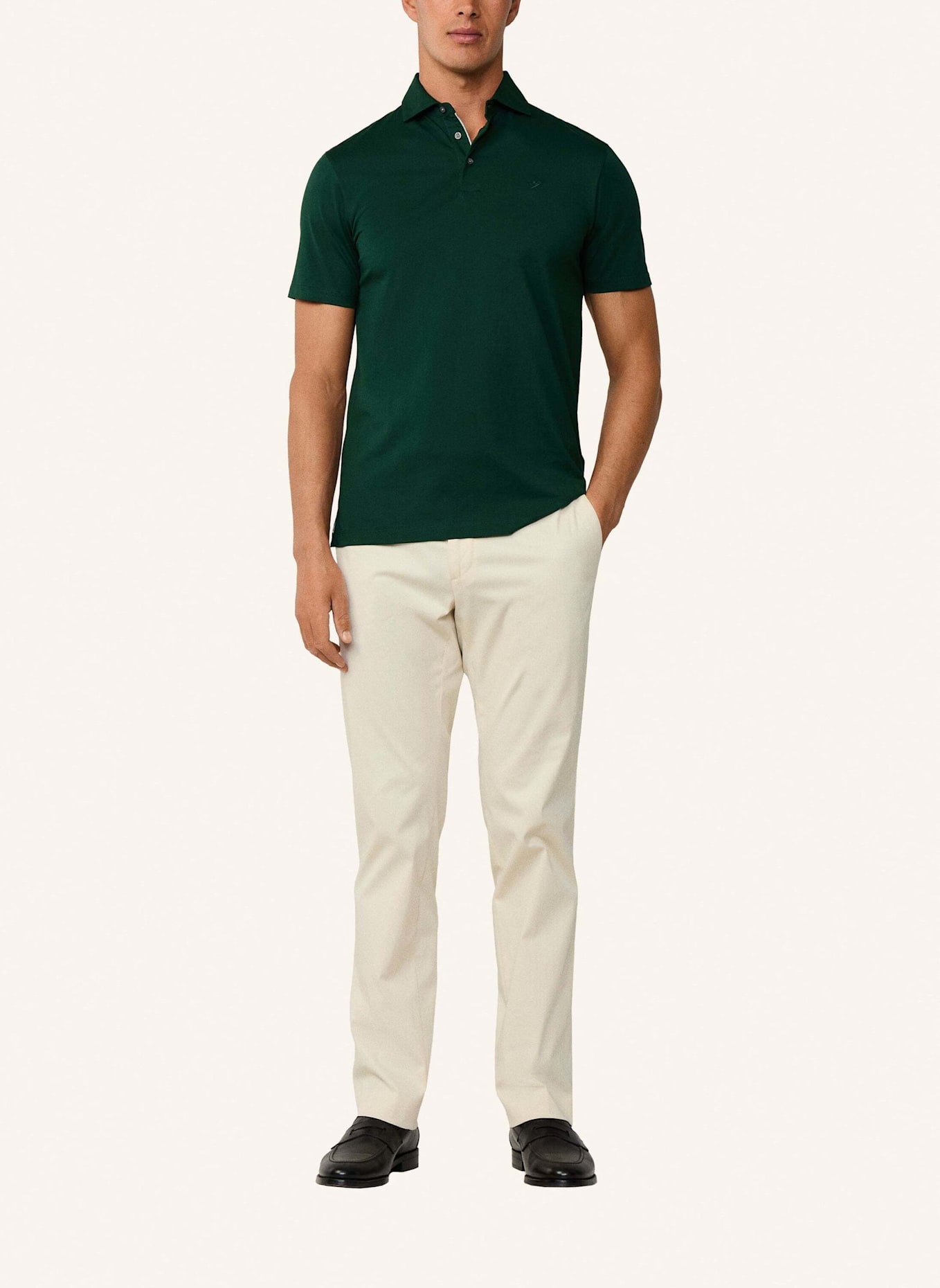 HACKETT LONDON Poloshirt PIMA COTTON POLO: DUNKELGRÜN