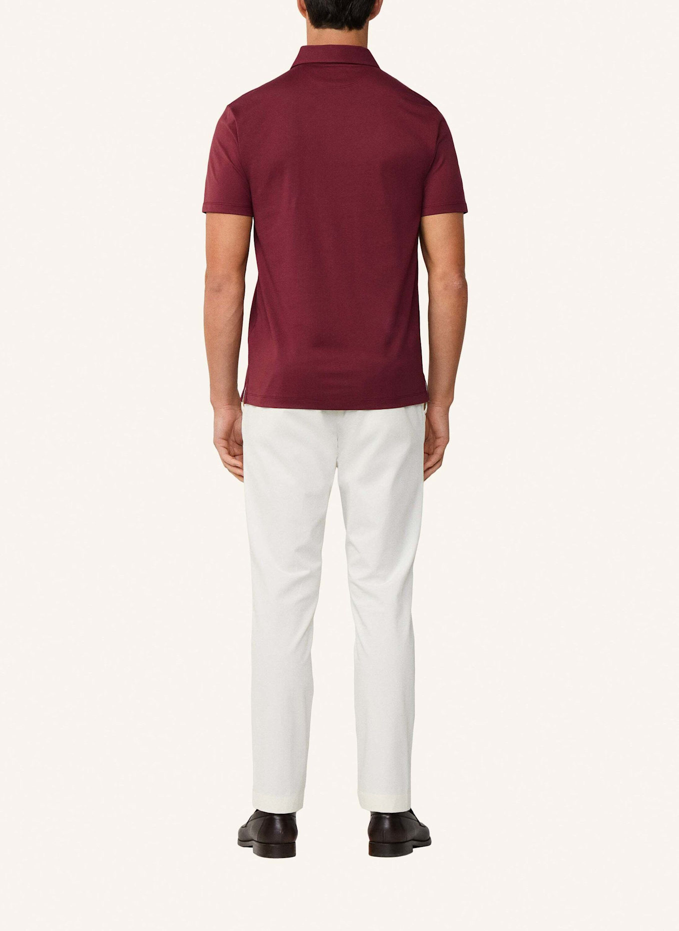 HACKETT LONDON Poloshirt PIMA COTTON POLO: DUNKELROT