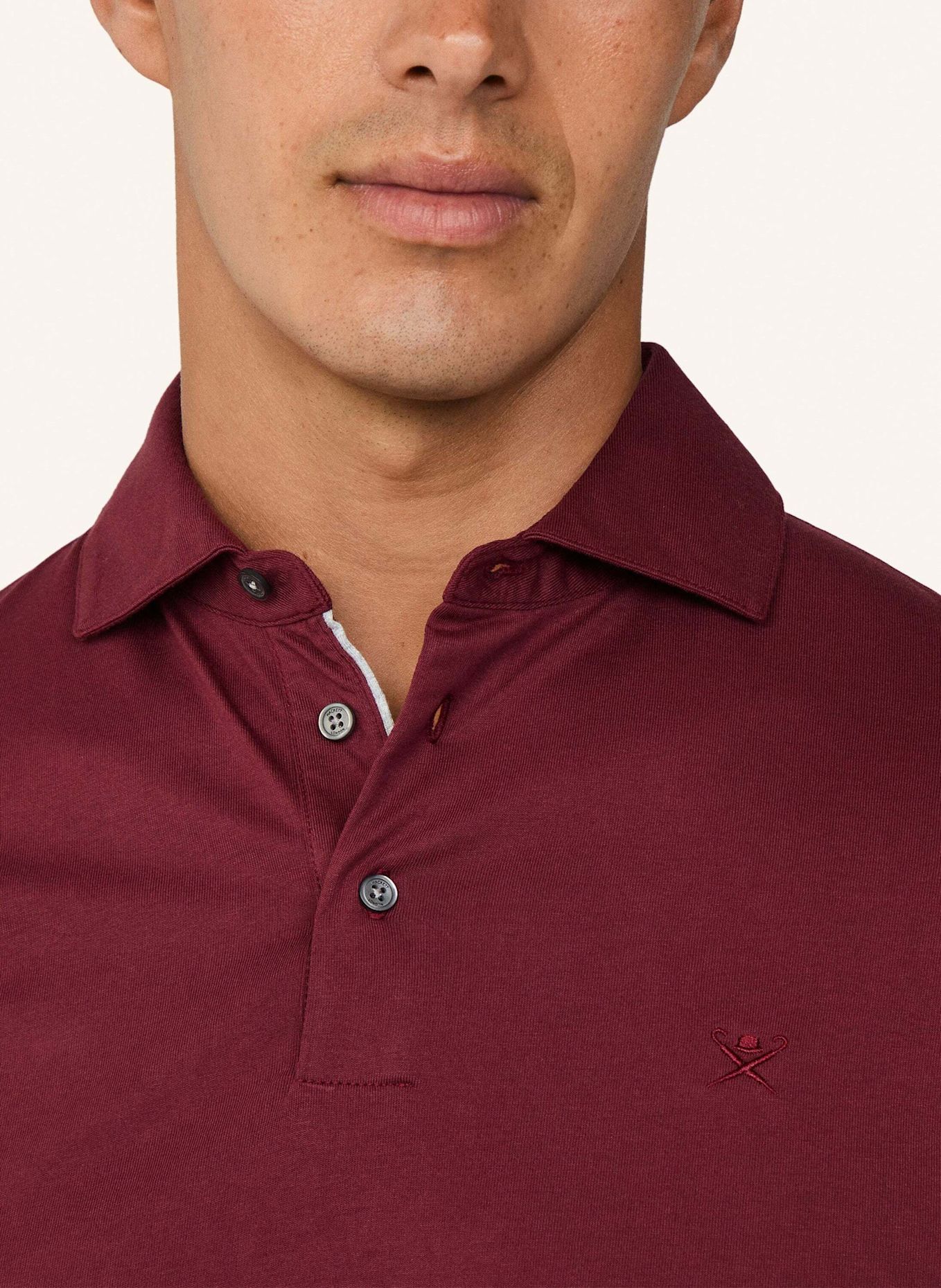 HACKETT LONDON Poloshirt PIMA COTTON POLO: DUNKELROT