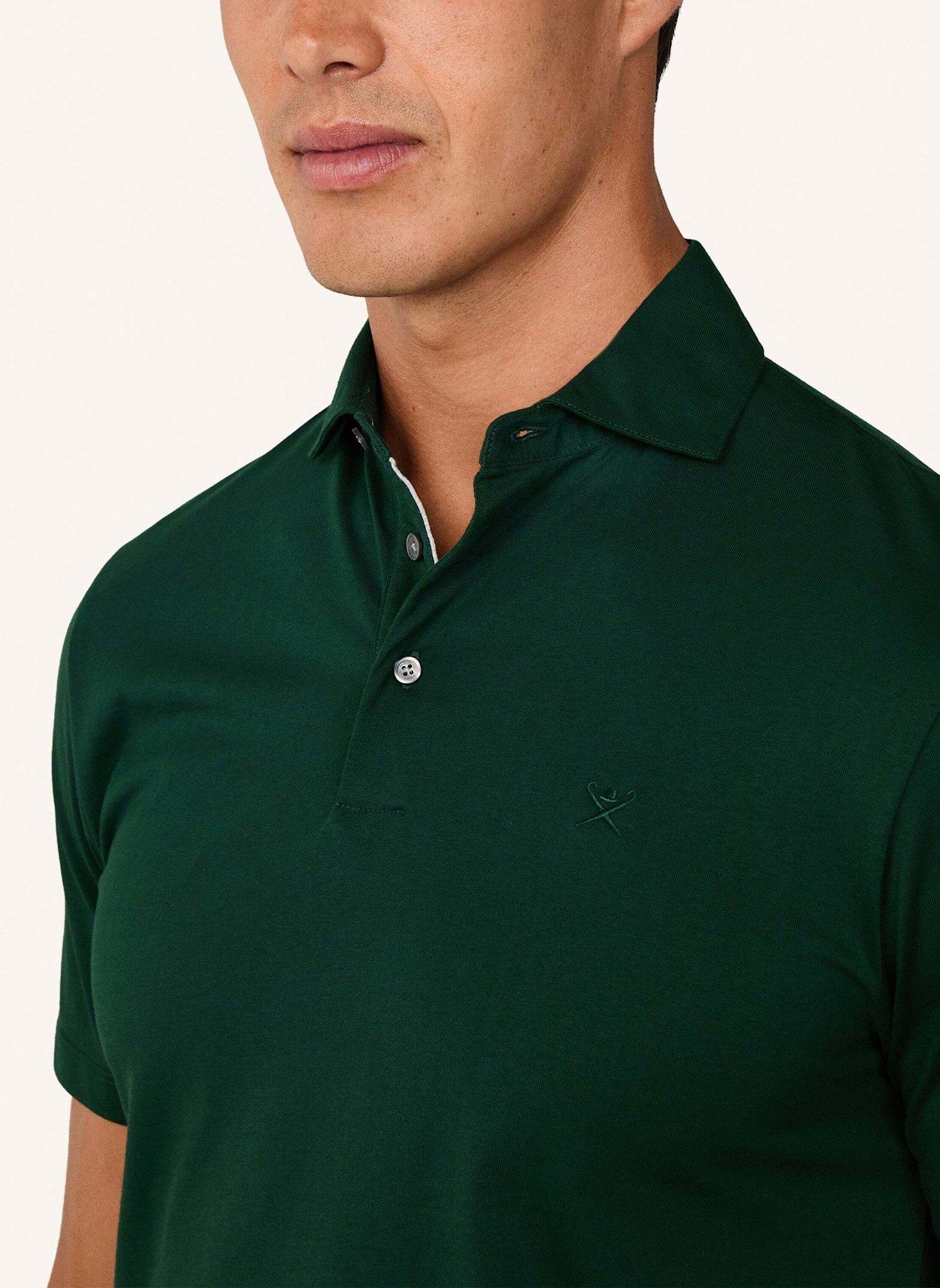 HACKETT LONDON Poloshirt PIMA COTTON POLO: DUNKELGRÜN