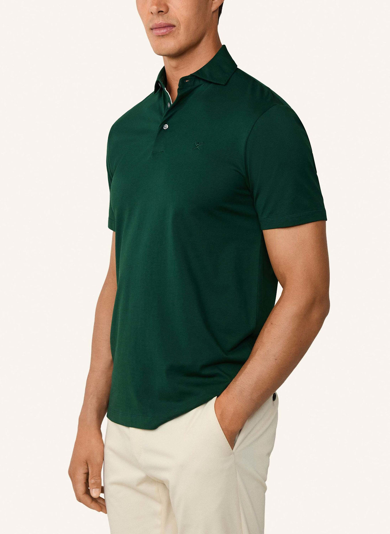 HACKETT LONDON Poloshirt PIMA COTTON POLO: DUNKELGRÜN
