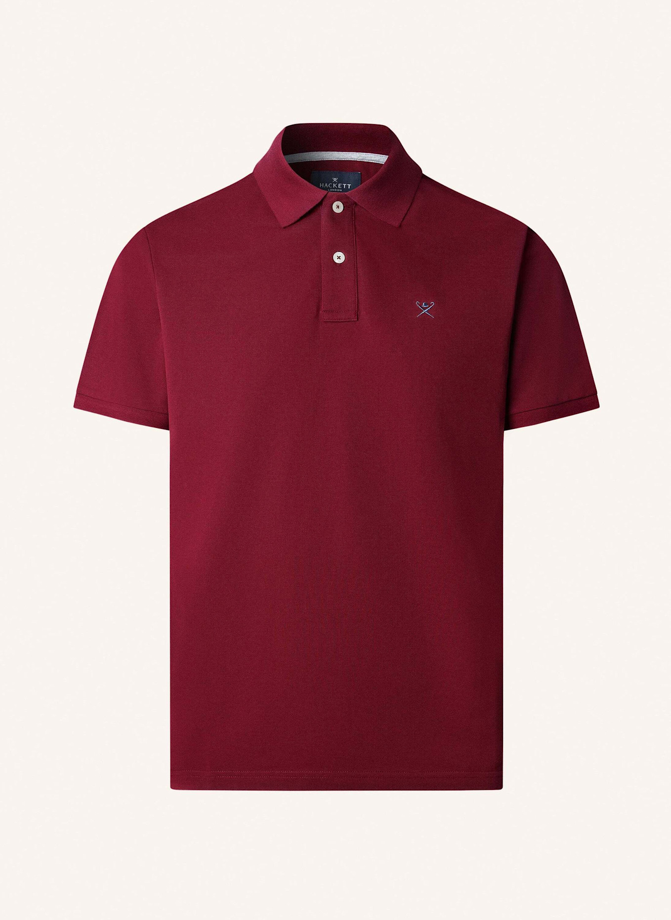 HACKETT LONDON Poloshirt SLIM FIT LOGO: DUNKELROT