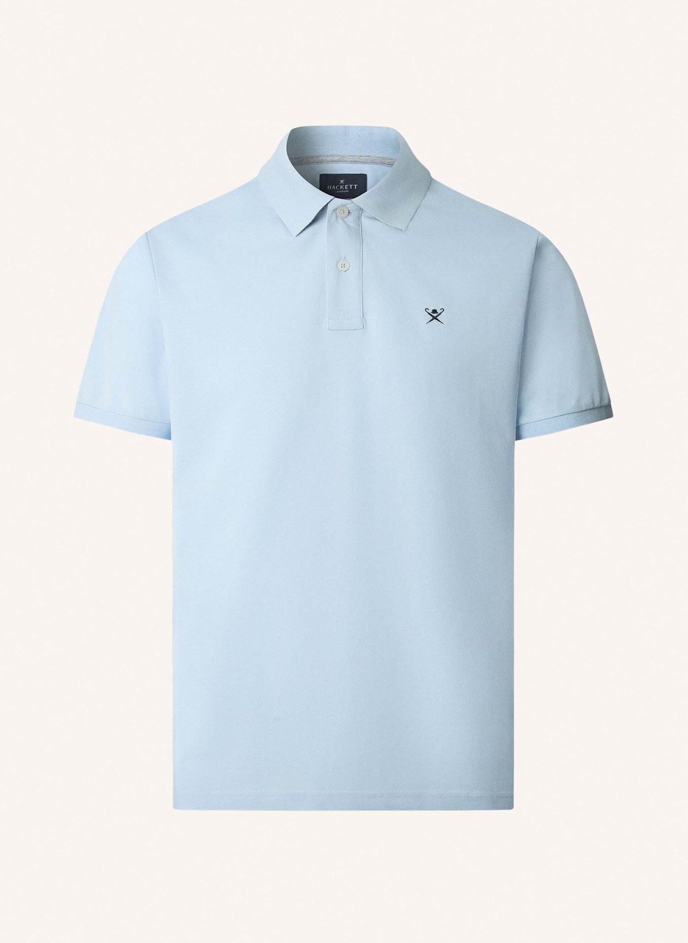 HACKETT LONDON Poloshirt SLIM FIT LOGO: HELLBLAU