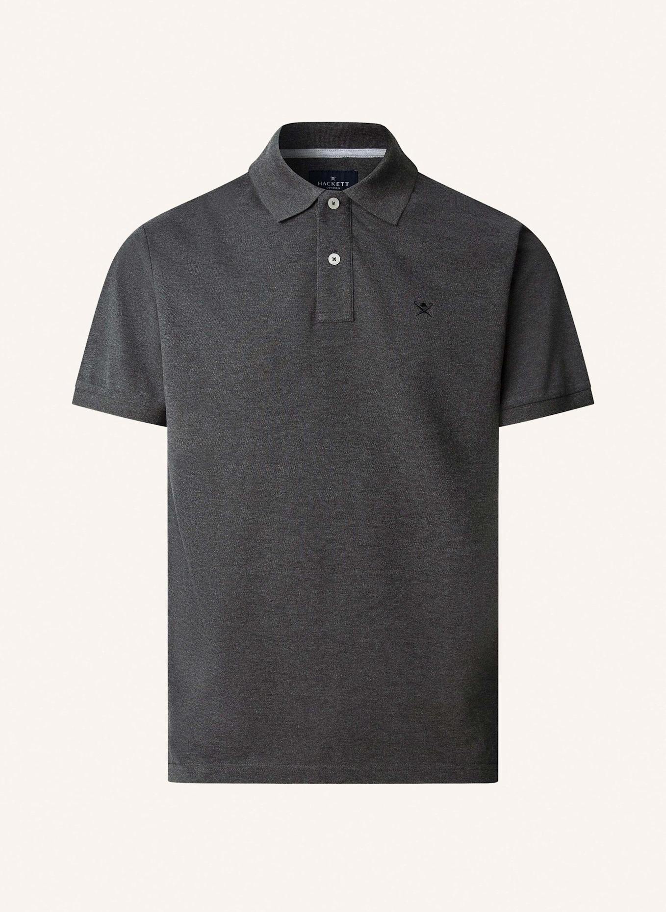 HACKETT LONDON Poloshirt SLIM FIT LOGO: DUNKELGRAU