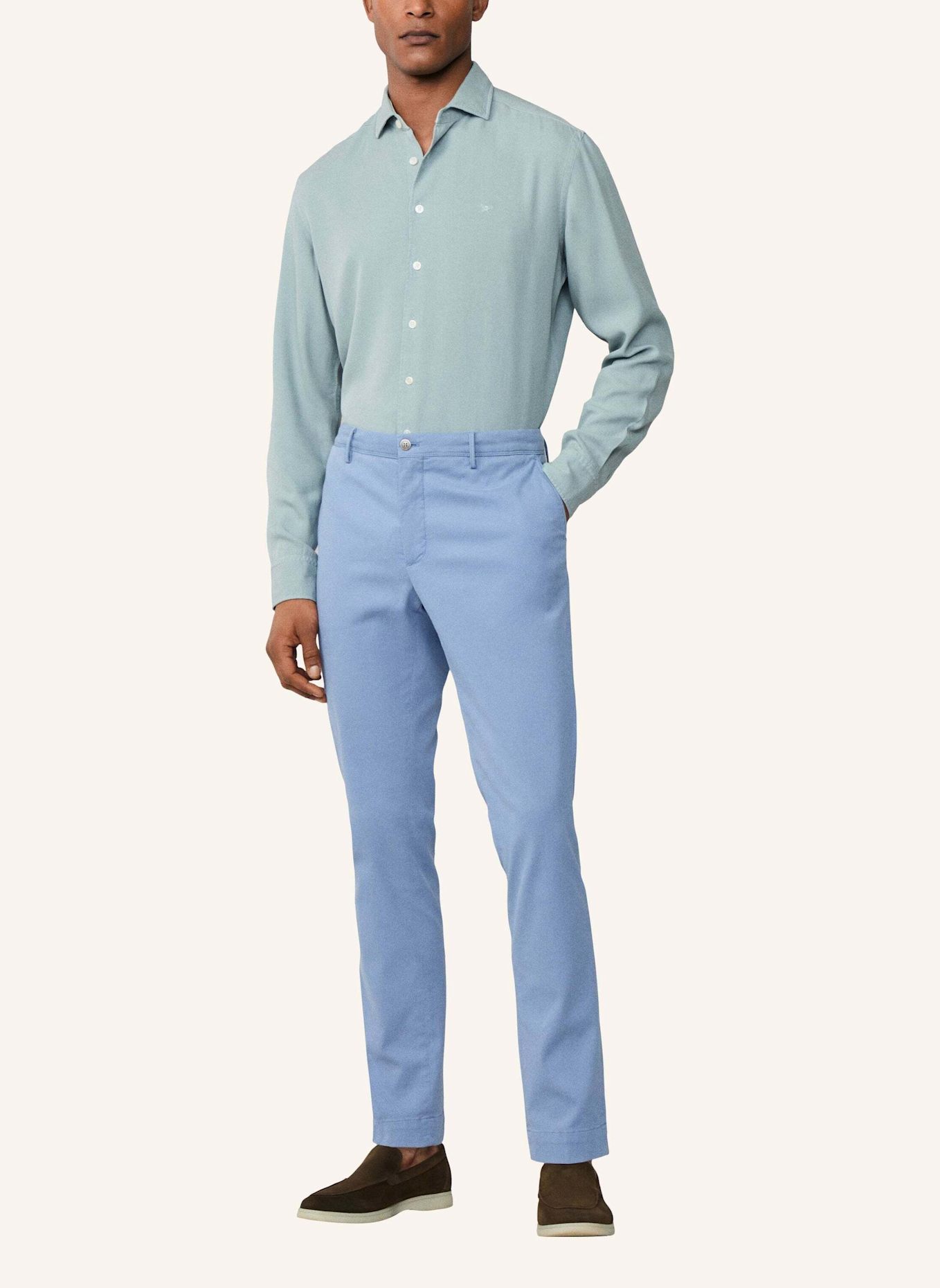 HACKETT LONDON Freizeithemd GMD TEXTURE: BLAU