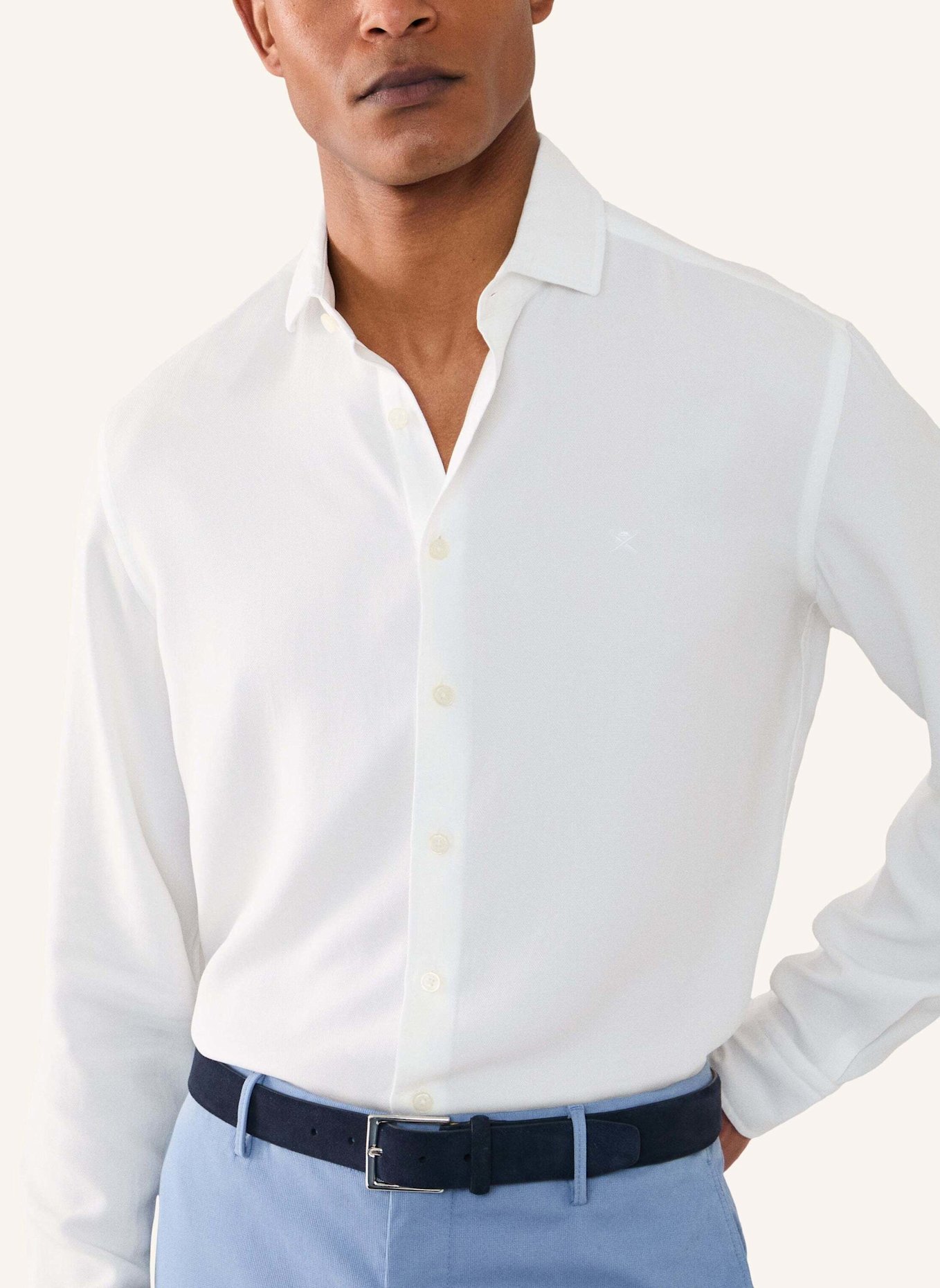 HACKETT LONDON Freizeithemd GMD TEXTURE: WEISS