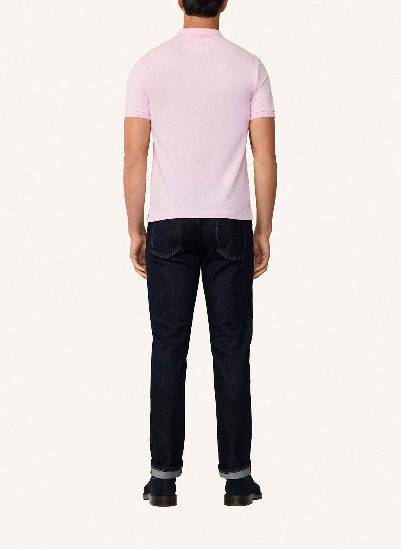 HACKETT LONDON Poloshirt SLIM FIT LOGO: ROSA