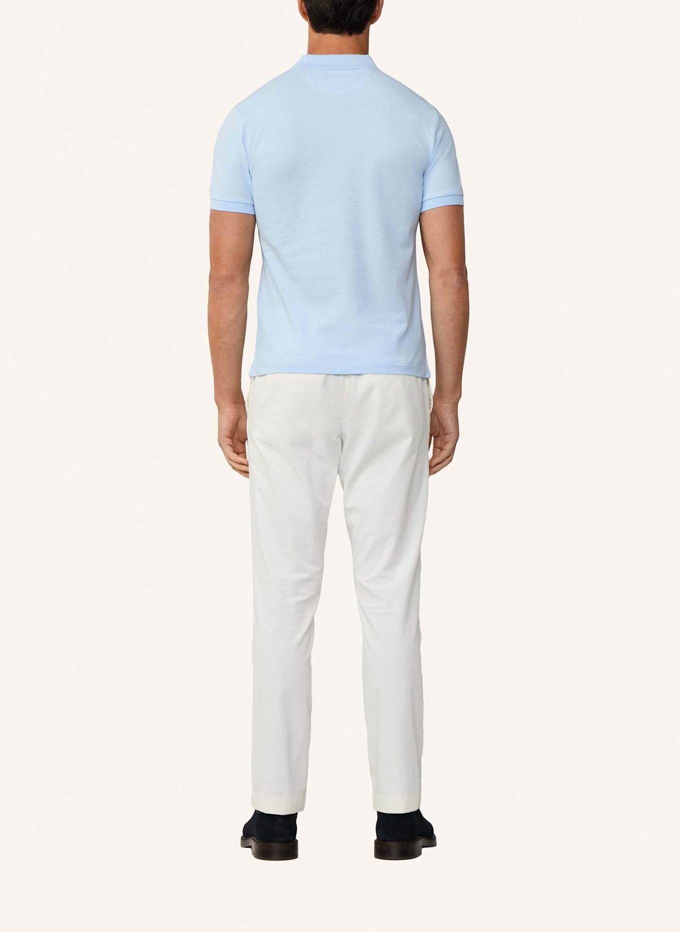 HACKETT LONDON Poloshirt SLIM FIT LOGO: HELLBLAU