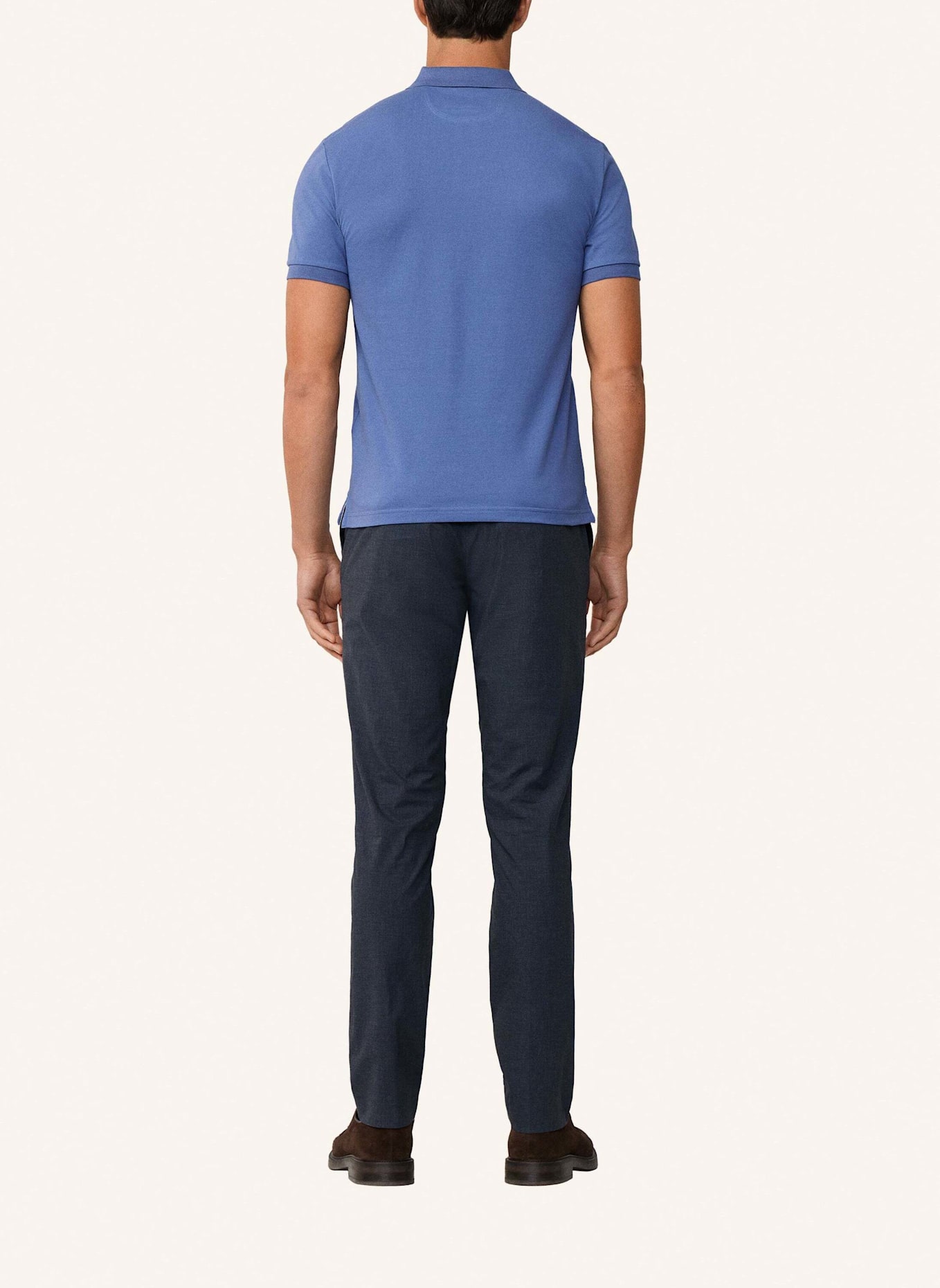 HACKETT LONDON Poloshirt SLIM FIT LOGO: BLAU