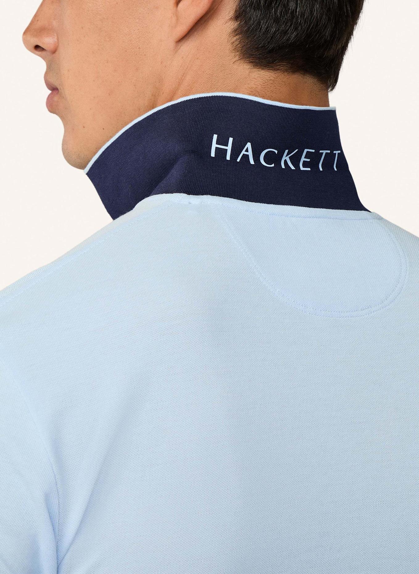 HACKETT LONDON Poloshirt SLIM FIT LOGO: HELLBLAU