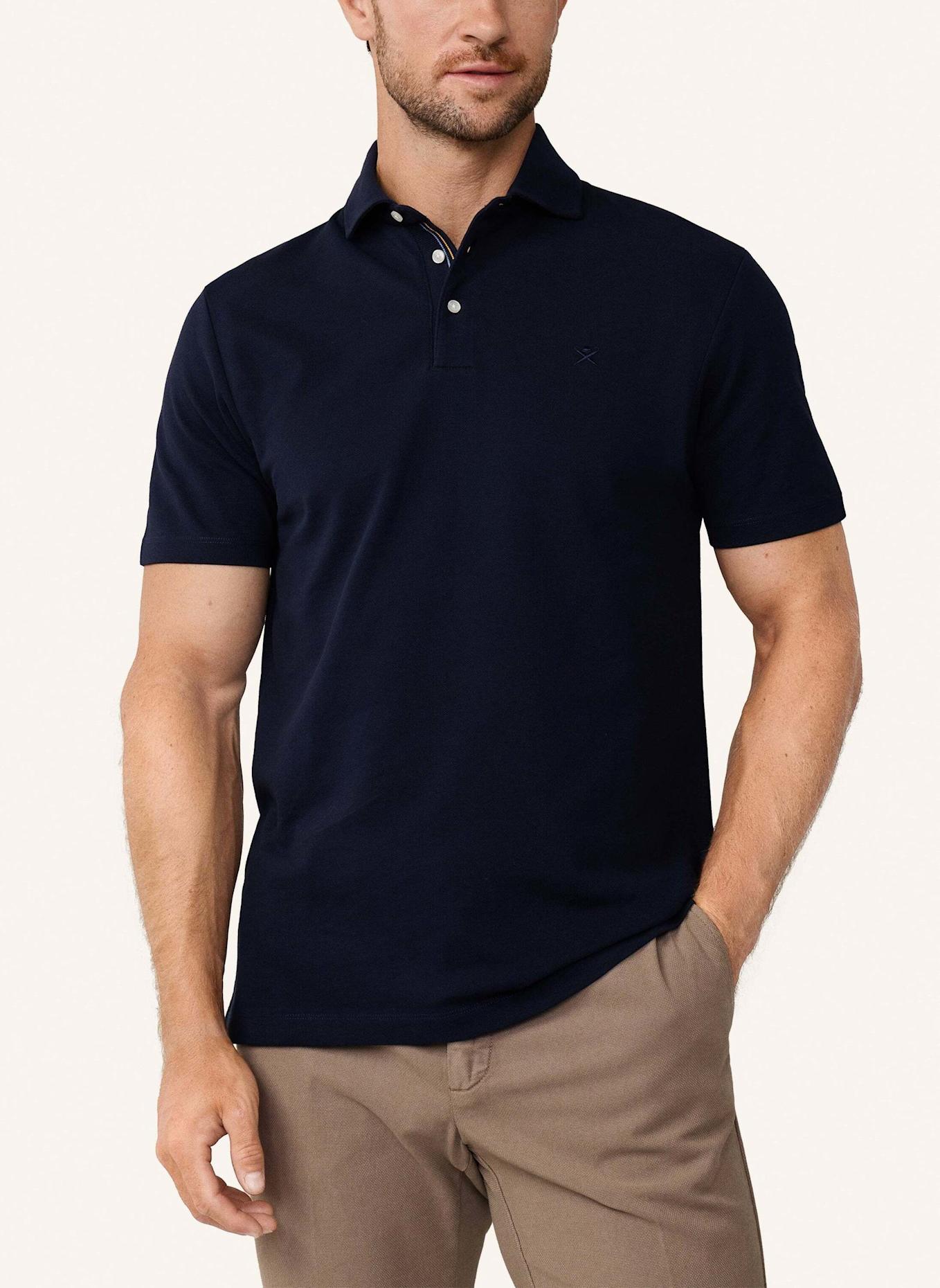HACKETT LONDON Poloshirt SELVEDGE KNIT PLKT: DUNKELBLAU