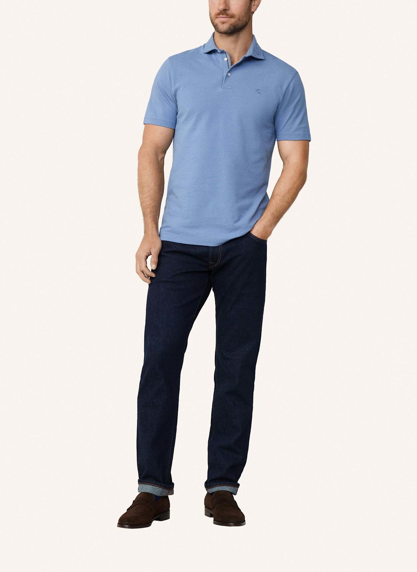 HACKETT LONDON Poloshirt SELVEDGE KNIT PLKT: BLAU