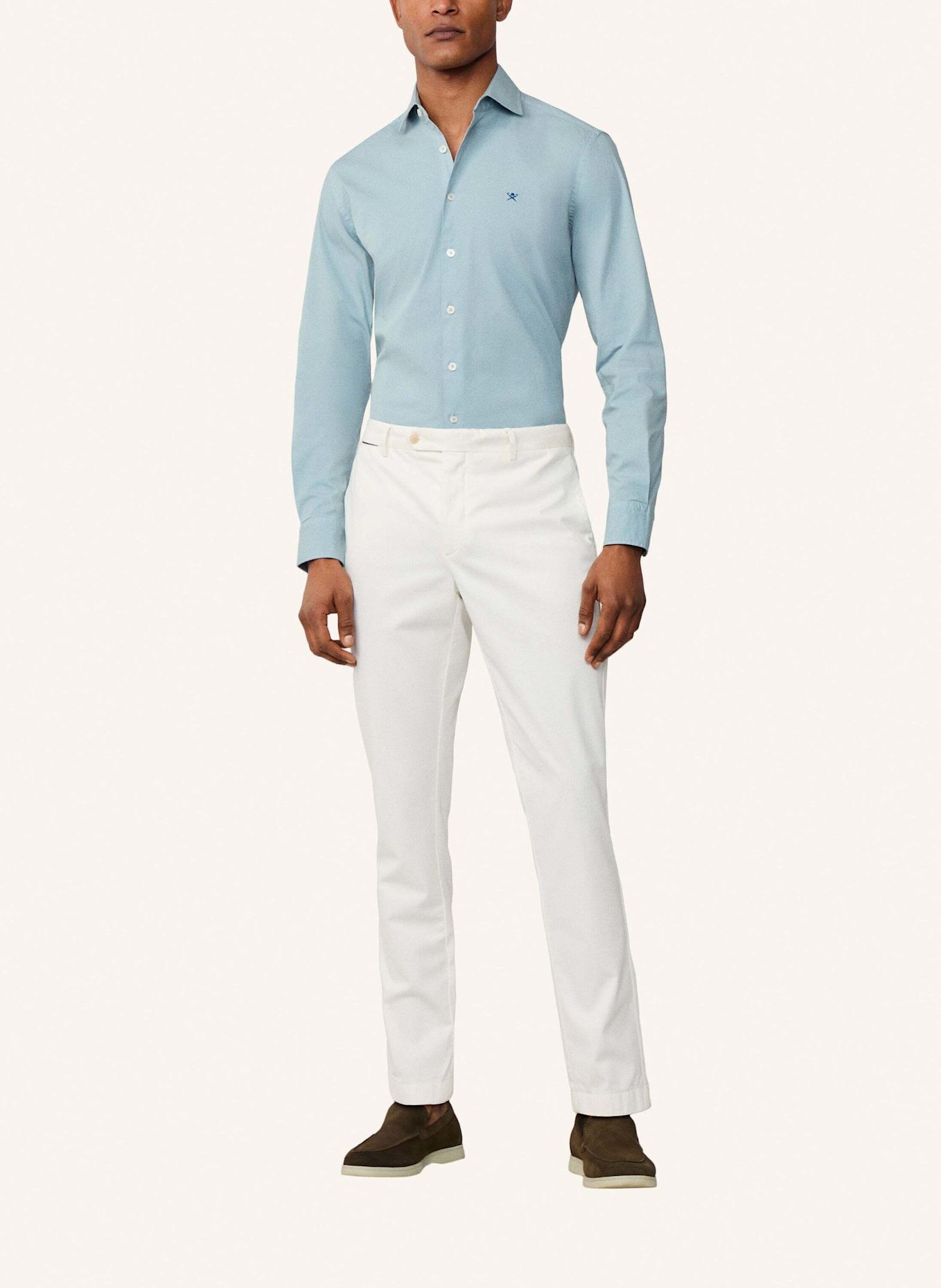 HACKETT LONDON Freizeithemd ESS GMD POPLIN: BLAU