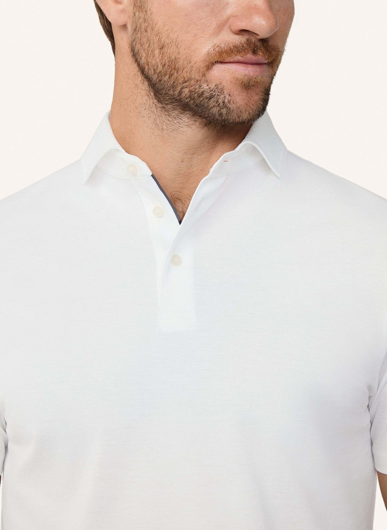 HACKETT LONDON Poloshirt MERCERISED POLO: WEISS