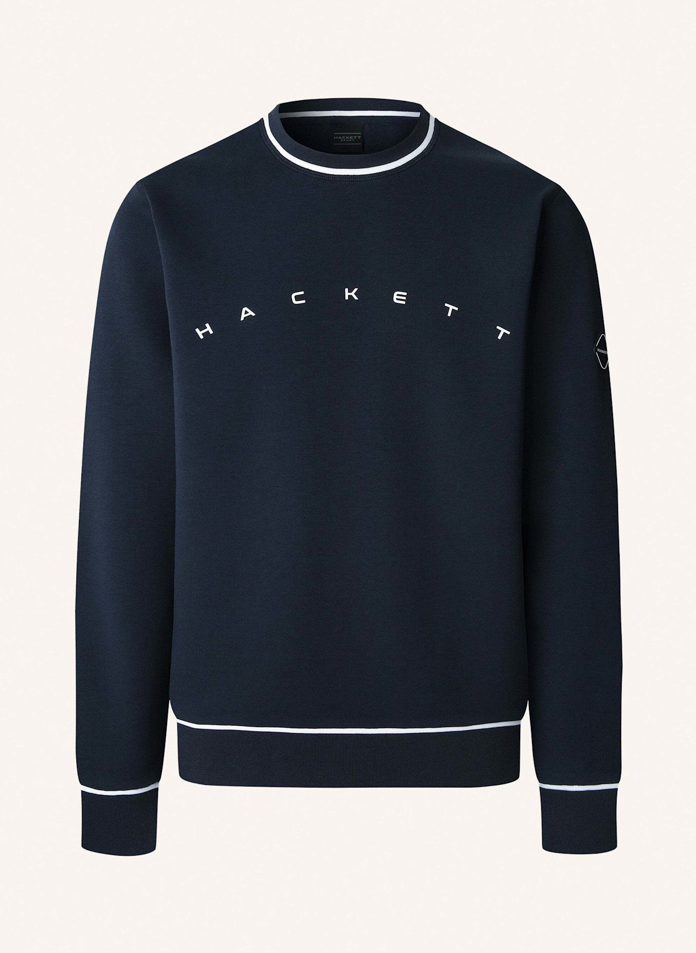 HACKETT LONDON Sweatshirt HS SPORTING CLUB CREW: DUNKELBLAU