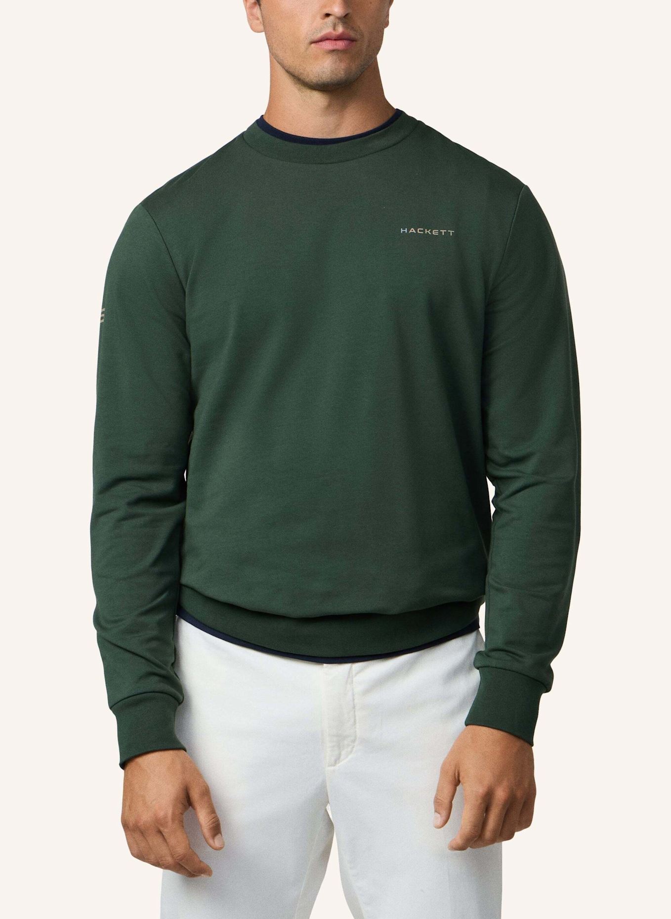 HACKETT LONDON Sweatshirt HS ESSENTIAL CREW: KHAKI