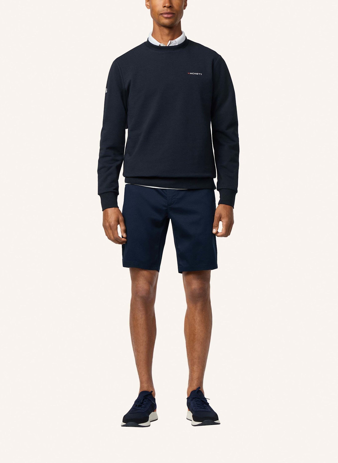 HACKETT LONDON Sweatshirt HS ESSENTIAL CREW: DUNKELBLAU