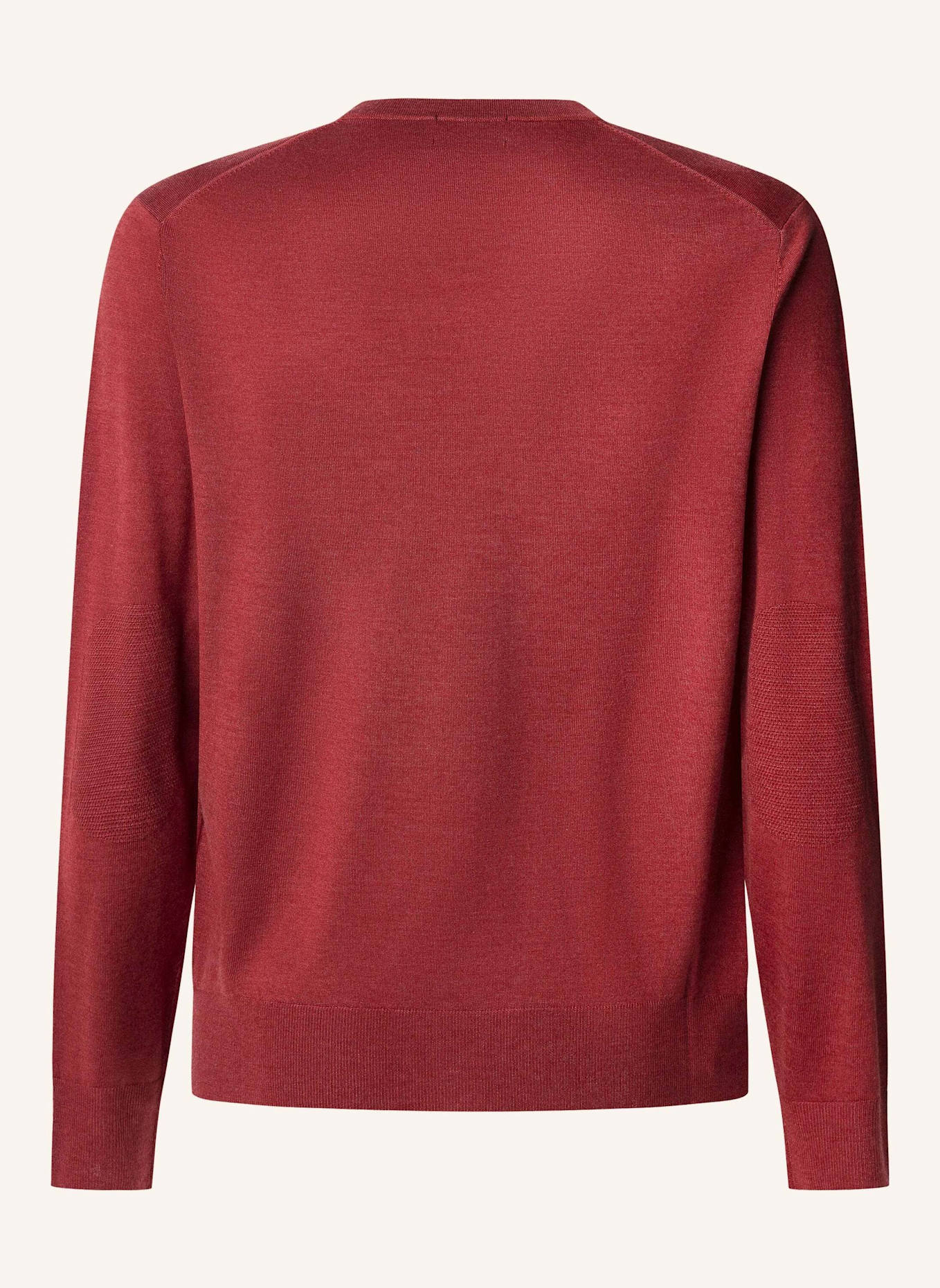 HACKETT LONDON Pullover GMD MERINO SILK VNECK: ROT