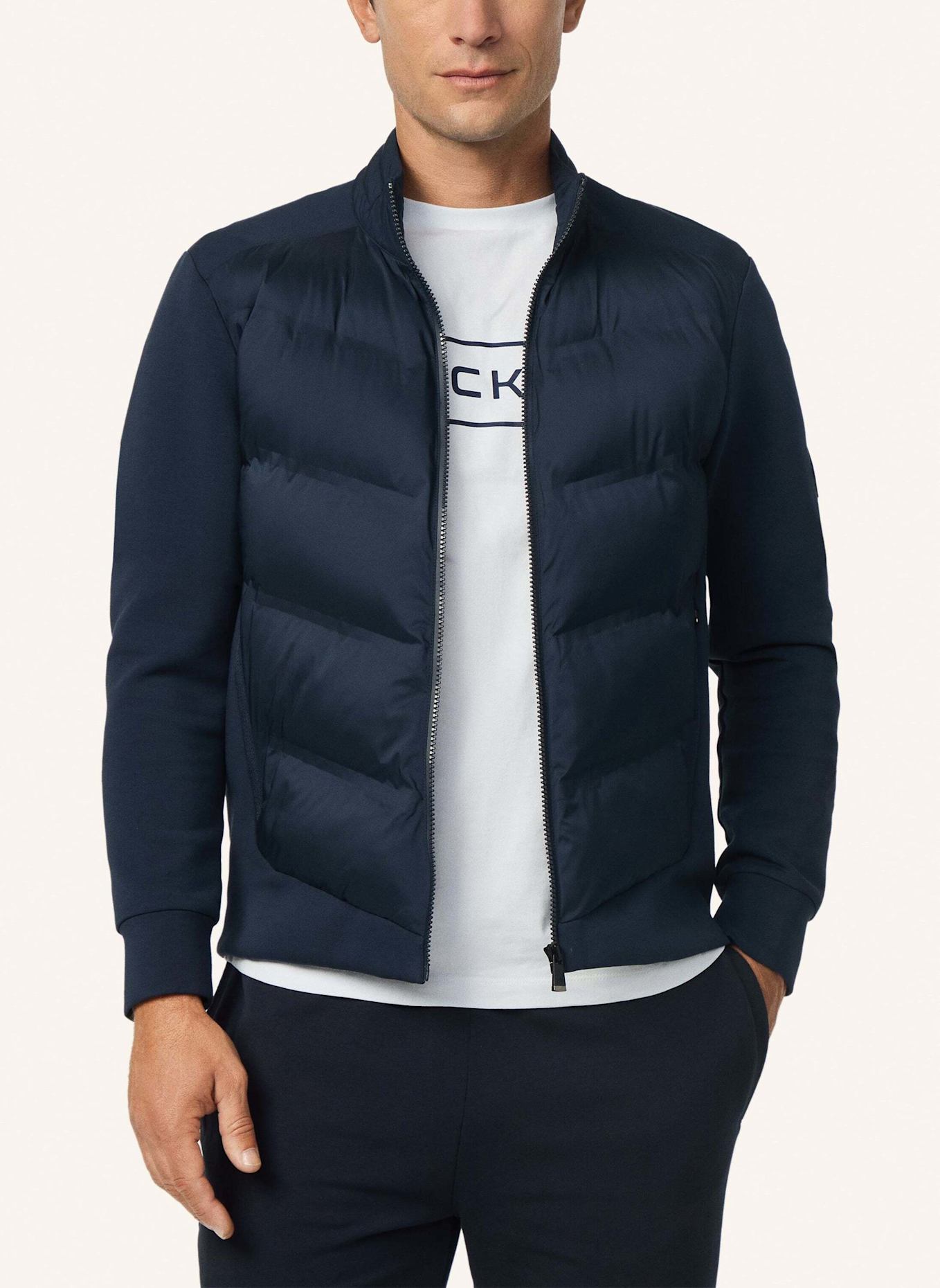 HACKETT LONDON Fieldjacket HS SONIC HYBRID FZ: DUNKELBLAU