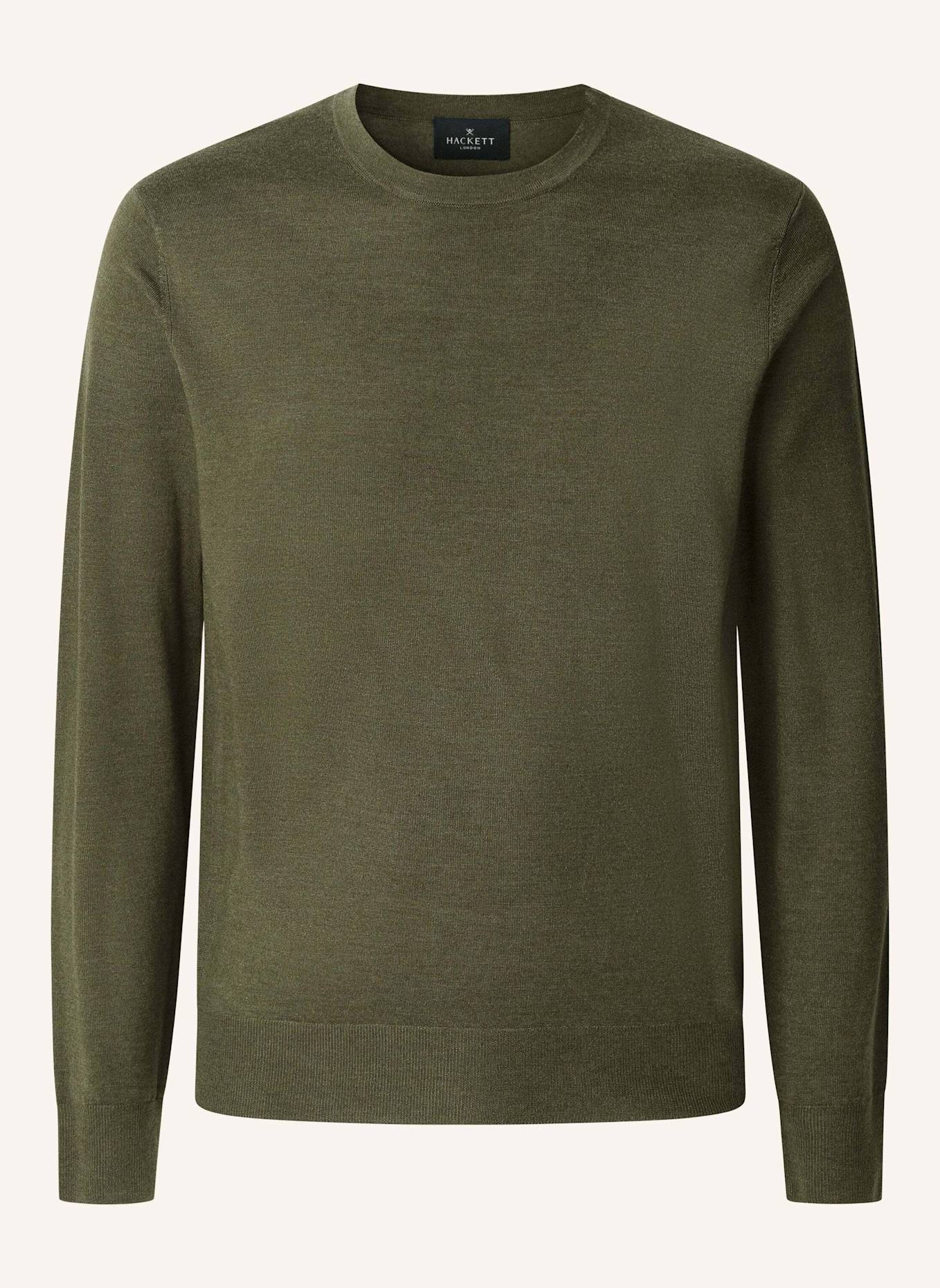 HACKETT LONDON Pullover GMD MERINO SILK CREW: GRÜN
