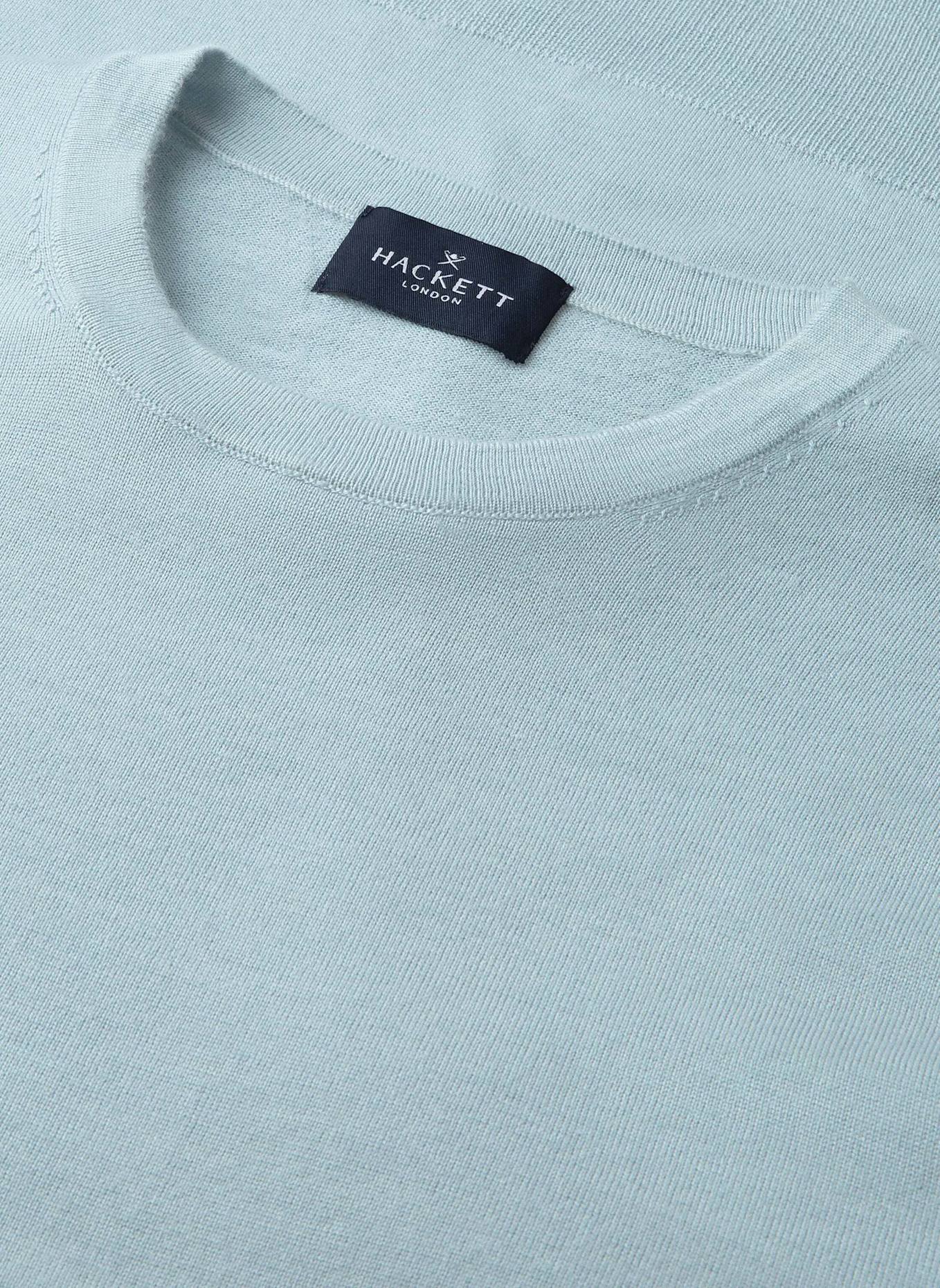 HACKETT LONDON Pullover GMD MERINO SILK CREW: BLAU