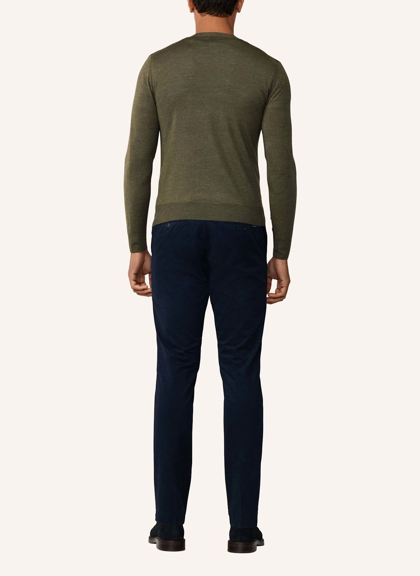 HACKETT LONDON Pullover GMD MERINO SILK CREW: GRÜN