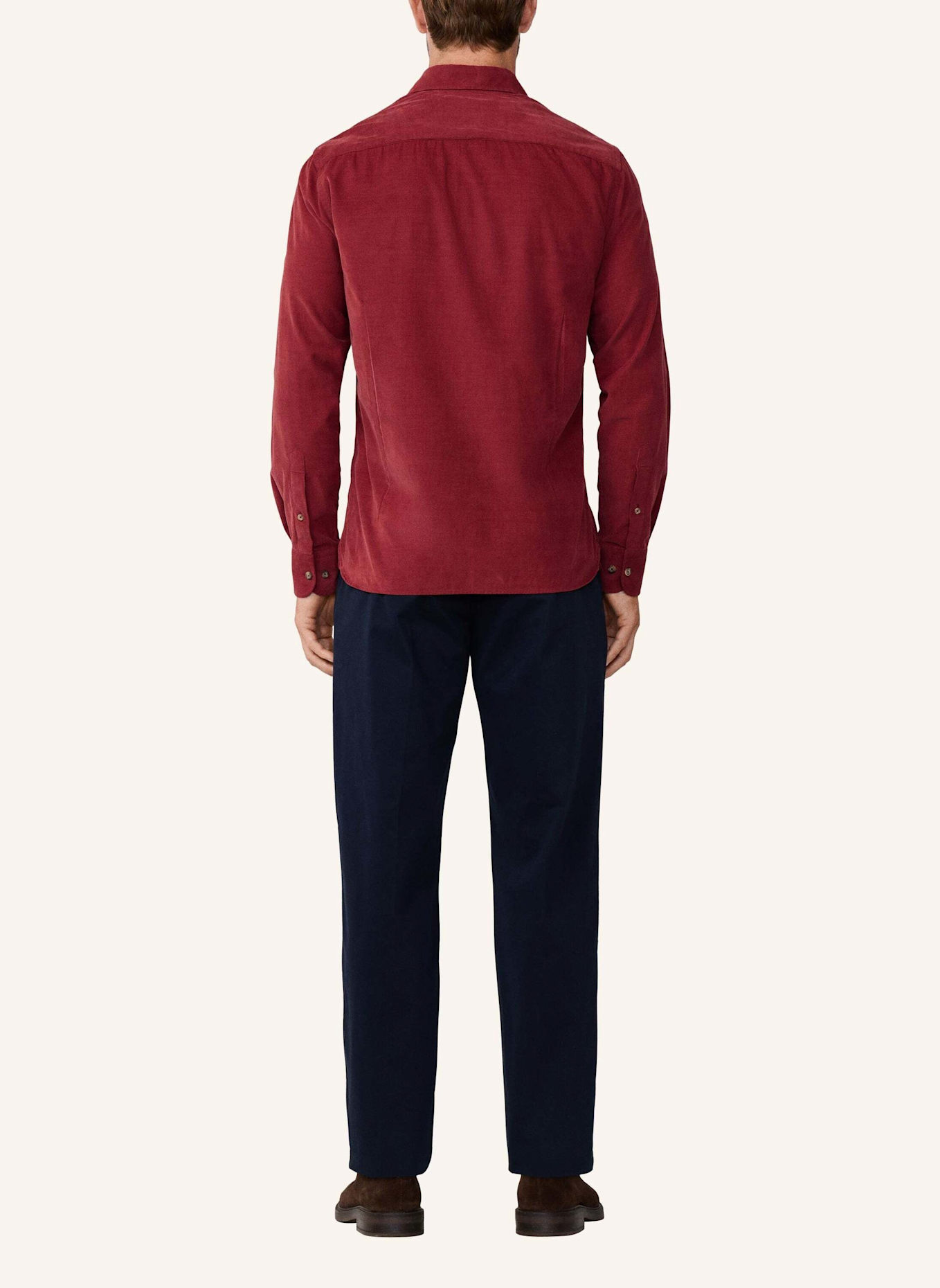 HACKETT LONDON Freizeithemd SMART BABYCORD: ROT