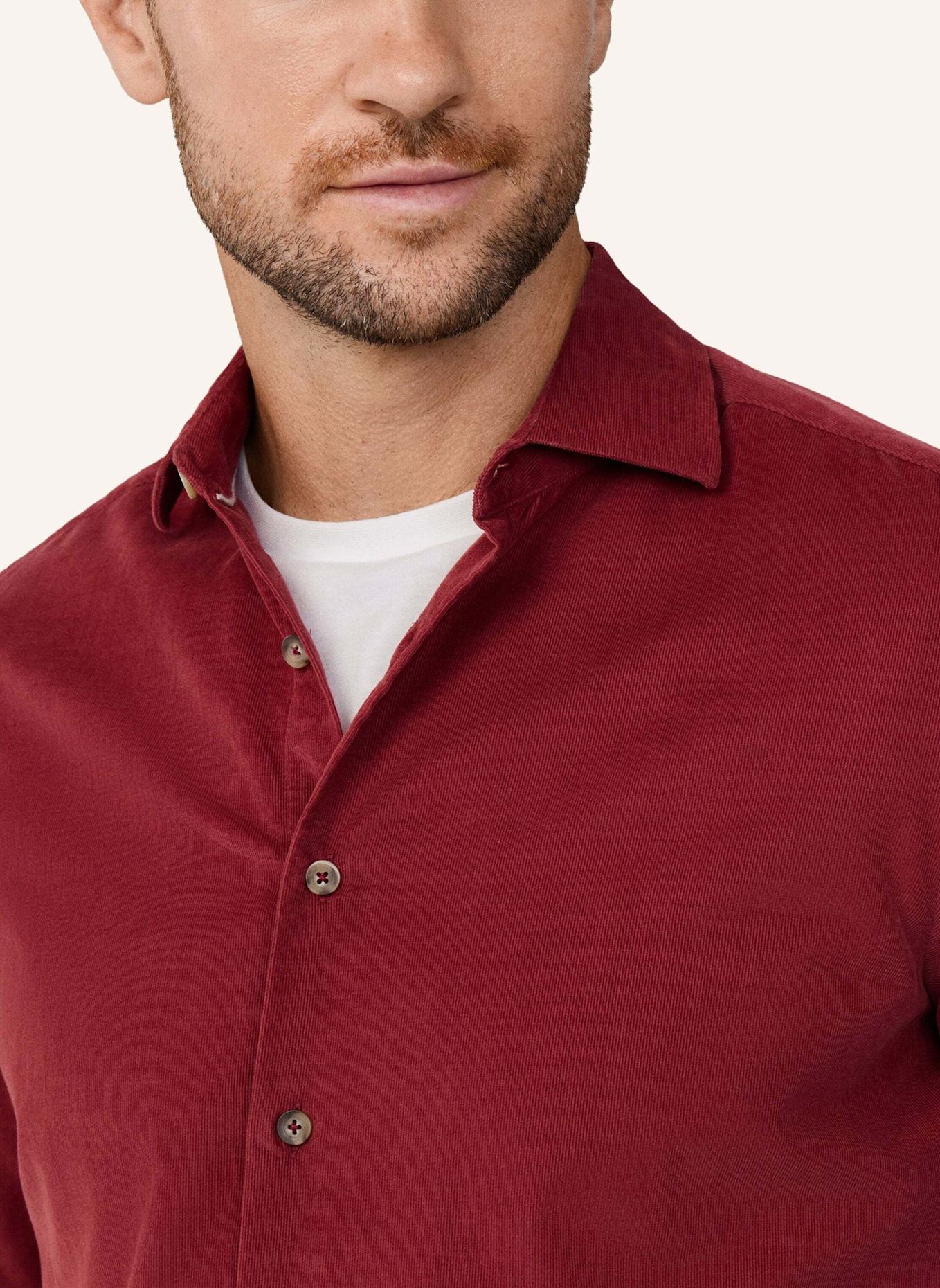 HACKETT LONDON Freizeithemd SMART BABYCORD: ROT