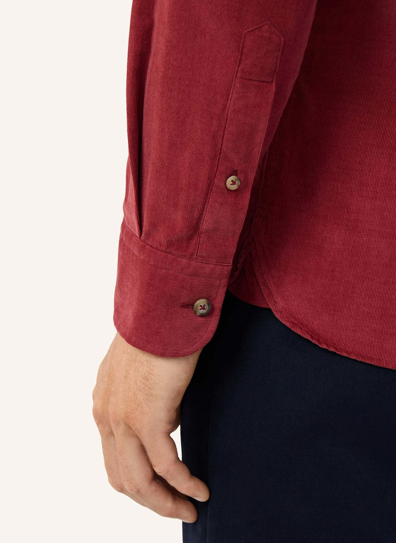 HACKETT LONDON Freizeithemd SMART BABYCORD: ROT