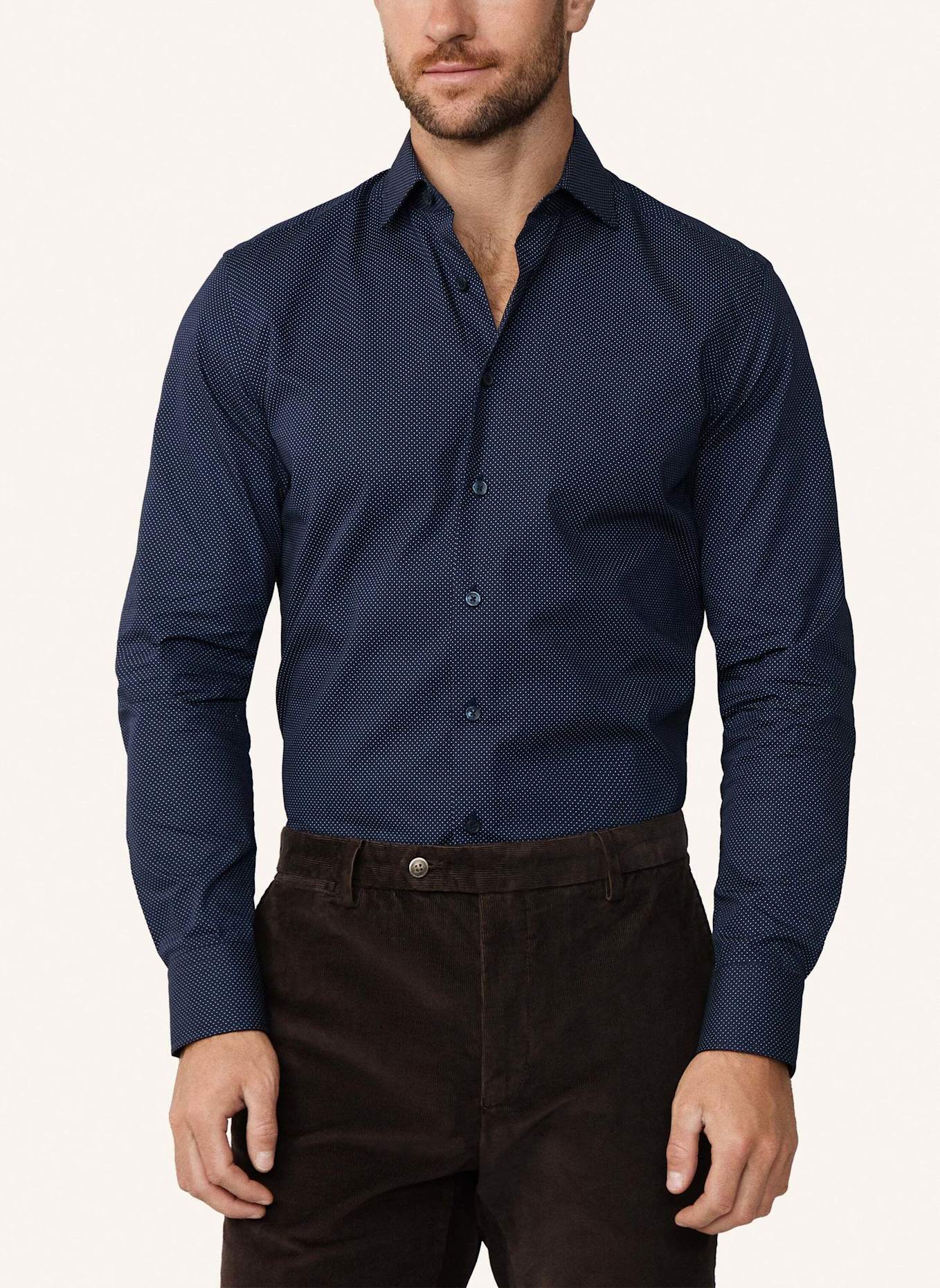HACKETT LONDON Freizeithemd POLKADOT PRINT: BLAU