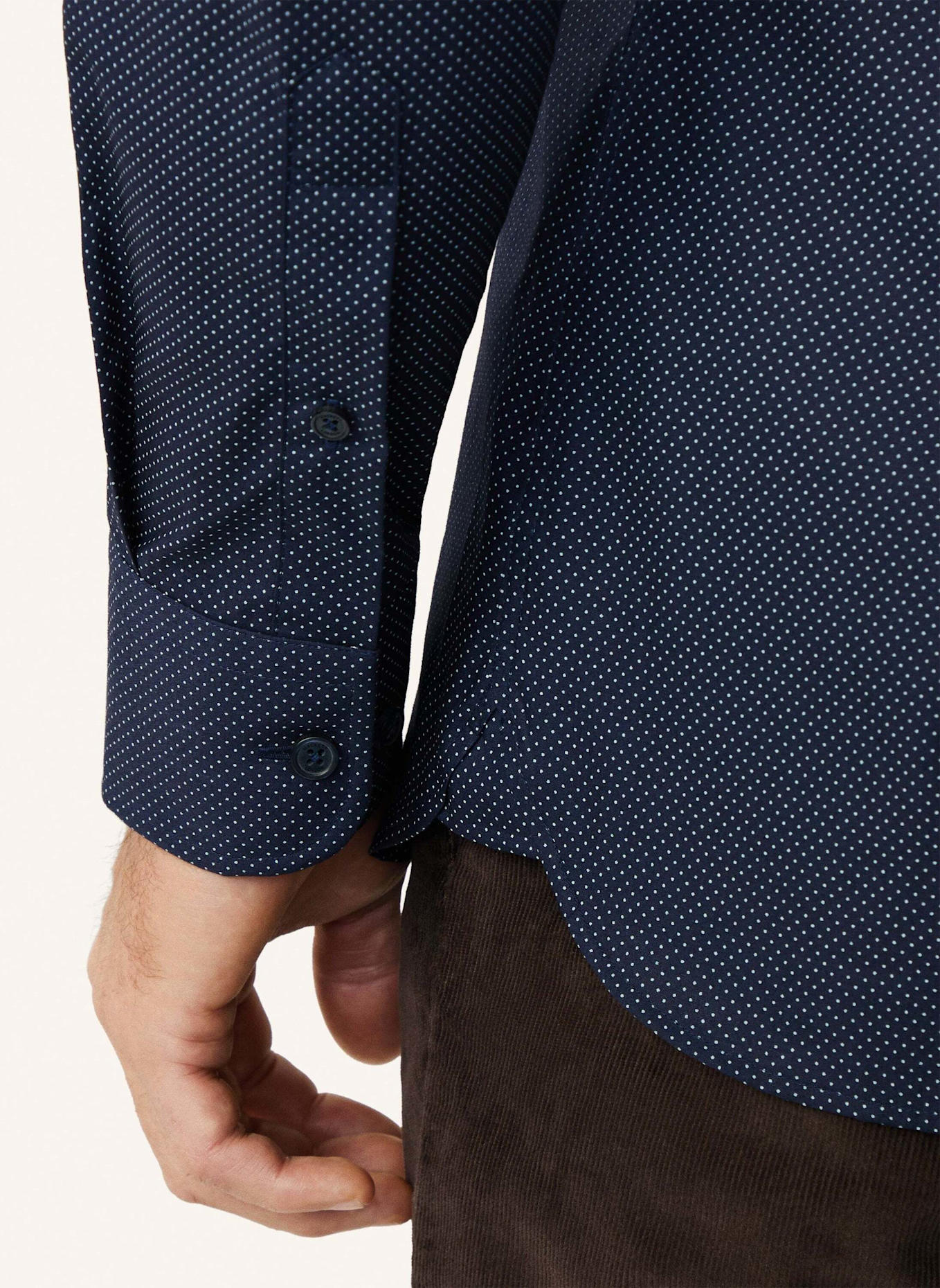HACKETT LONDON Freizeithemd POLKADOT PRINT: BLAU