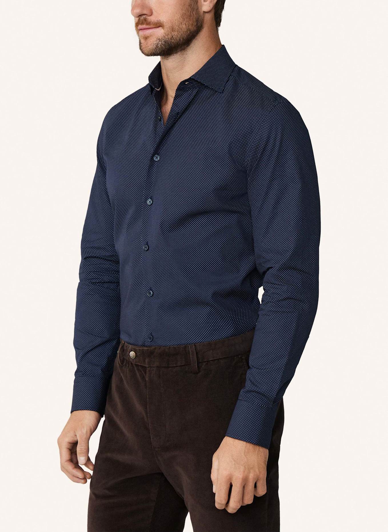 HACKETT LONDON Freizeithemd POLKADOT PRINT: BLAU
