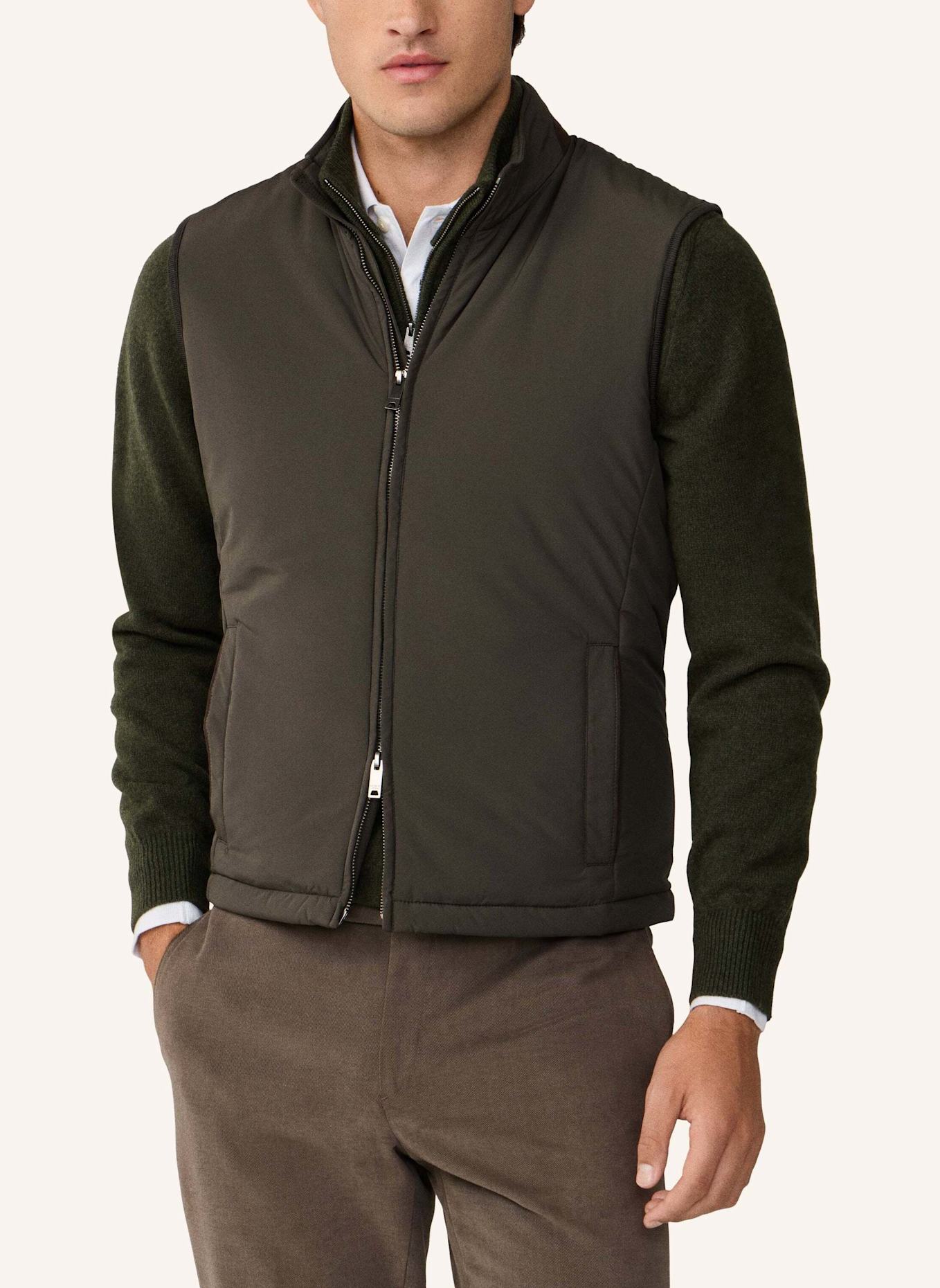 HACKETT LONDON Gilet WINDSOR GILET: DUNKELGRÜN