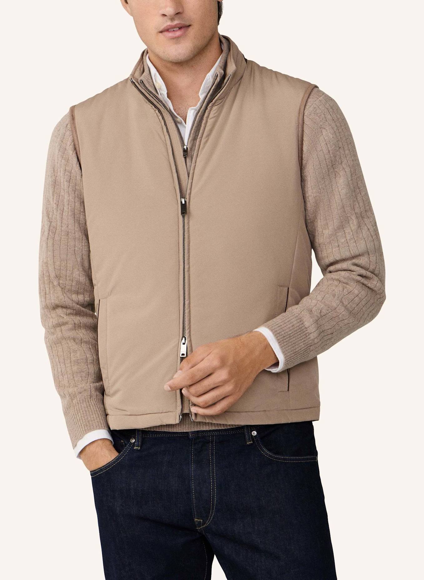 HACKETT LONDON Gilet WINDSOR GILET: BEIGE