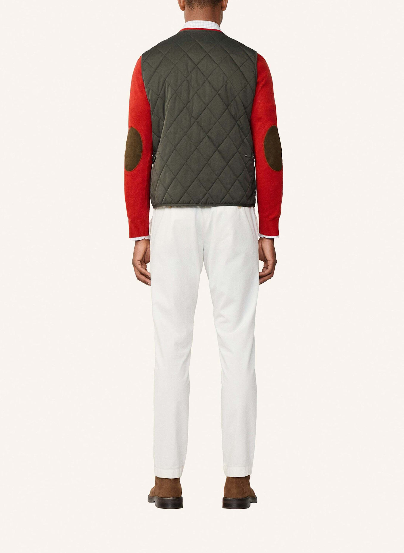 HACKETT LONDON Gilet PADDOCK VEST: DUNKELGRÜN