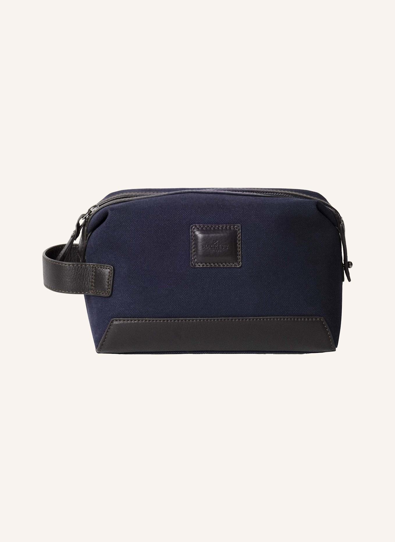 HACKETT LONDON Kosmetiktasche WELLS CANVAS WASHBAG: DUNKELBLAU