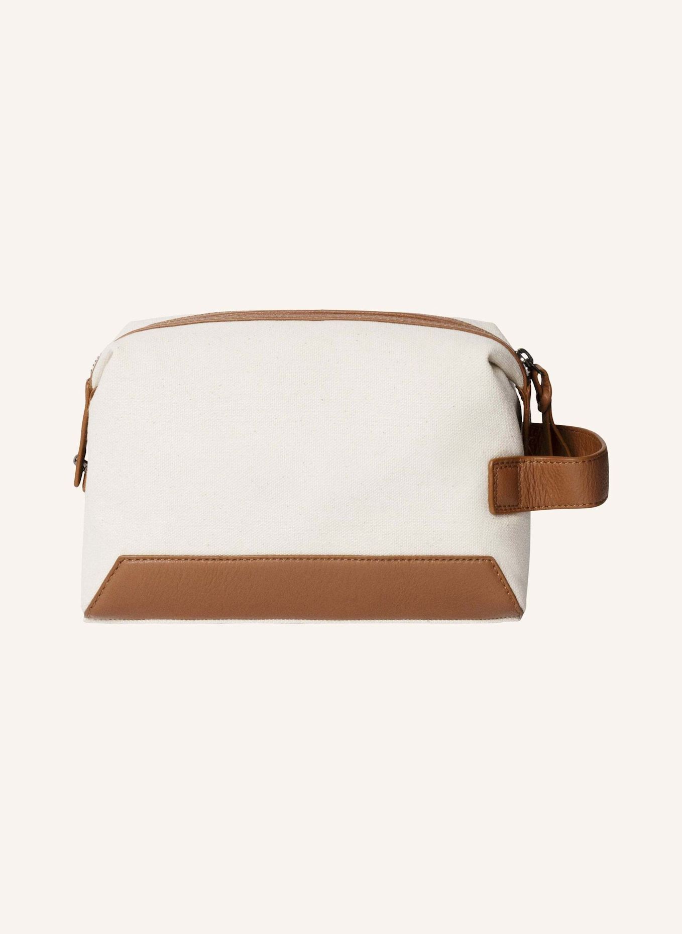HACKETT LONDON Kosmetiktasche WELLS CANVAS WASHBAG: CREME