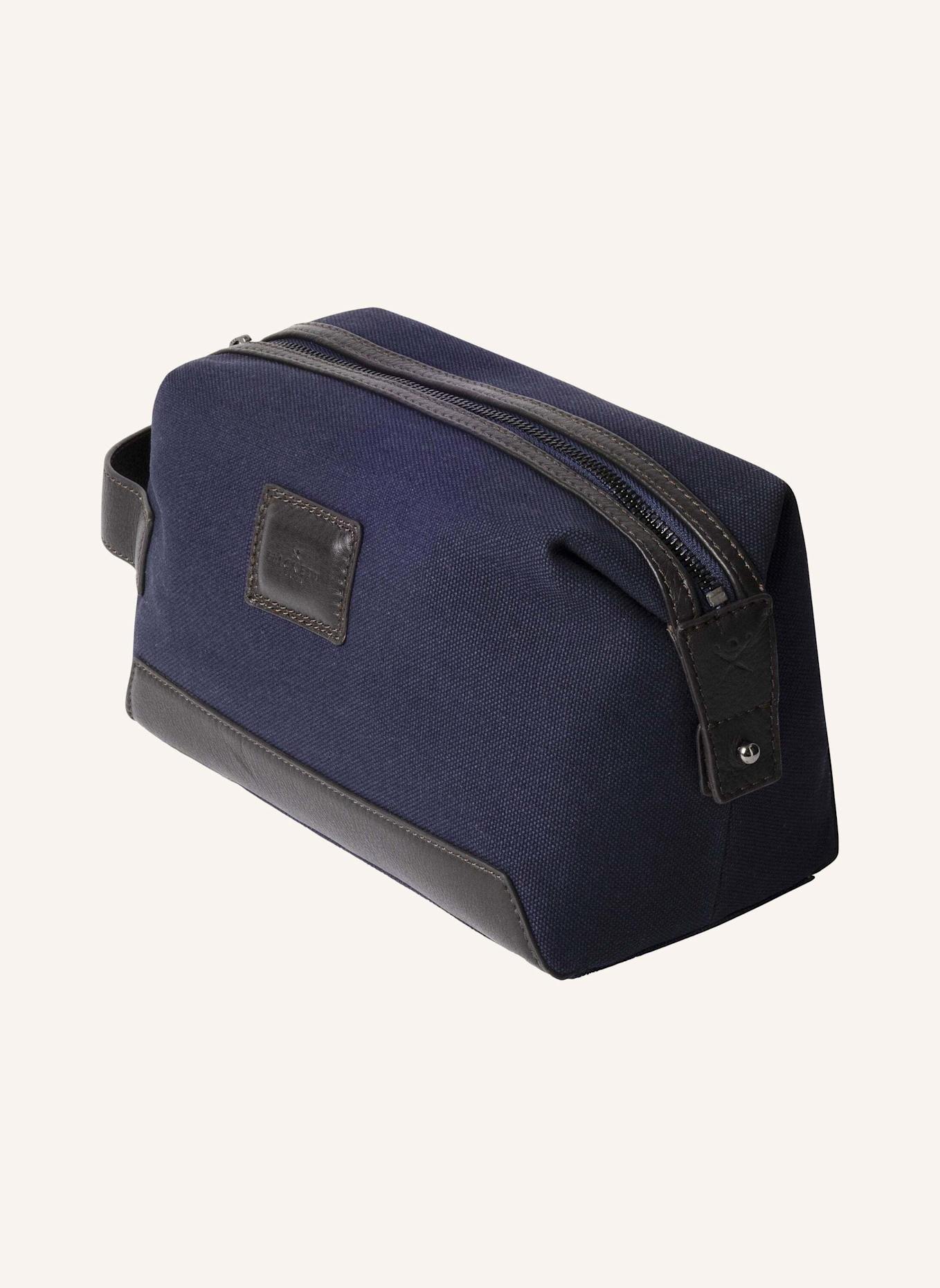 HACKETT LONDON Kosmetiktasche WELLS CANVAS WASHBAG: DUNKELBLAU