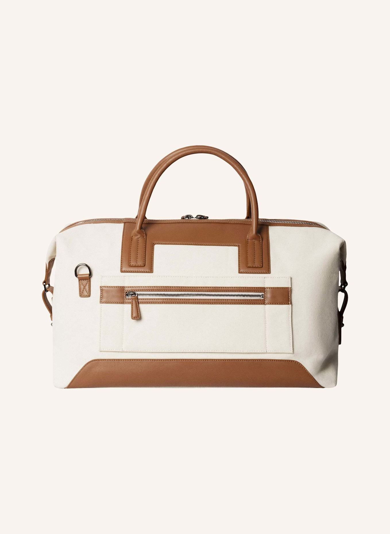 HACKETT LONDON Reisetasche WELLS CANVAS HOLDALL: CREME