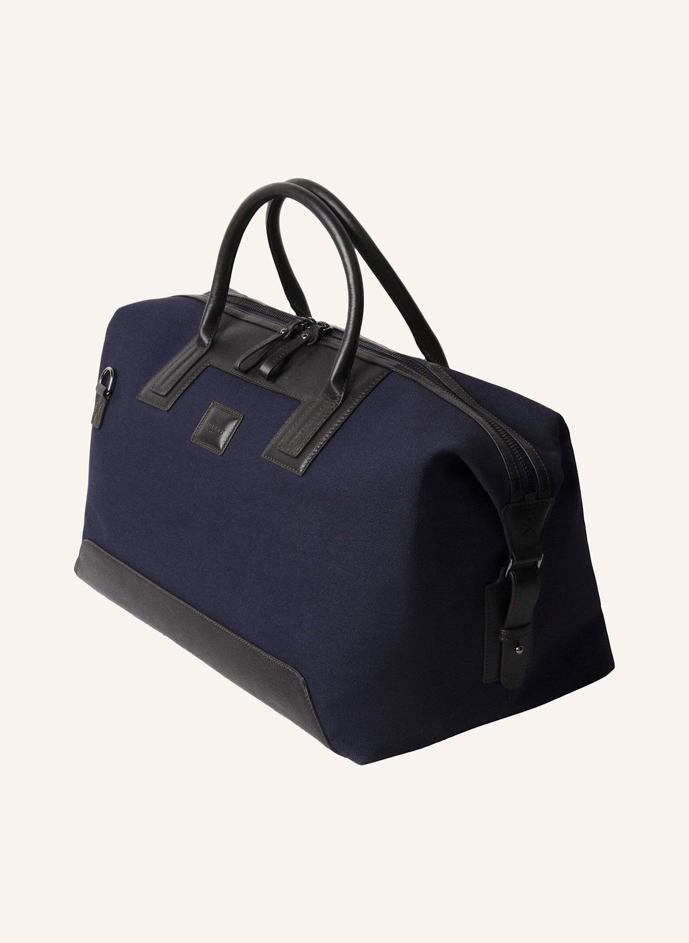 HACKETT LONDON Reisetasche WELLS CANVAS HOLDALL: DUNKELBLAU