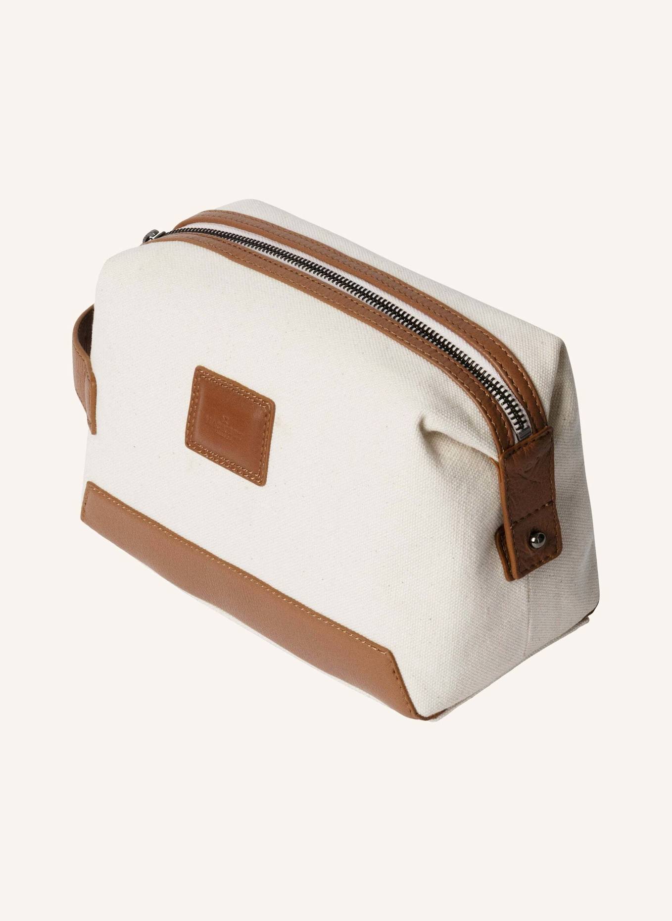 HACKETT LONDON Kosmetiktasche WELLS CANVAS WASHBAG: CREME