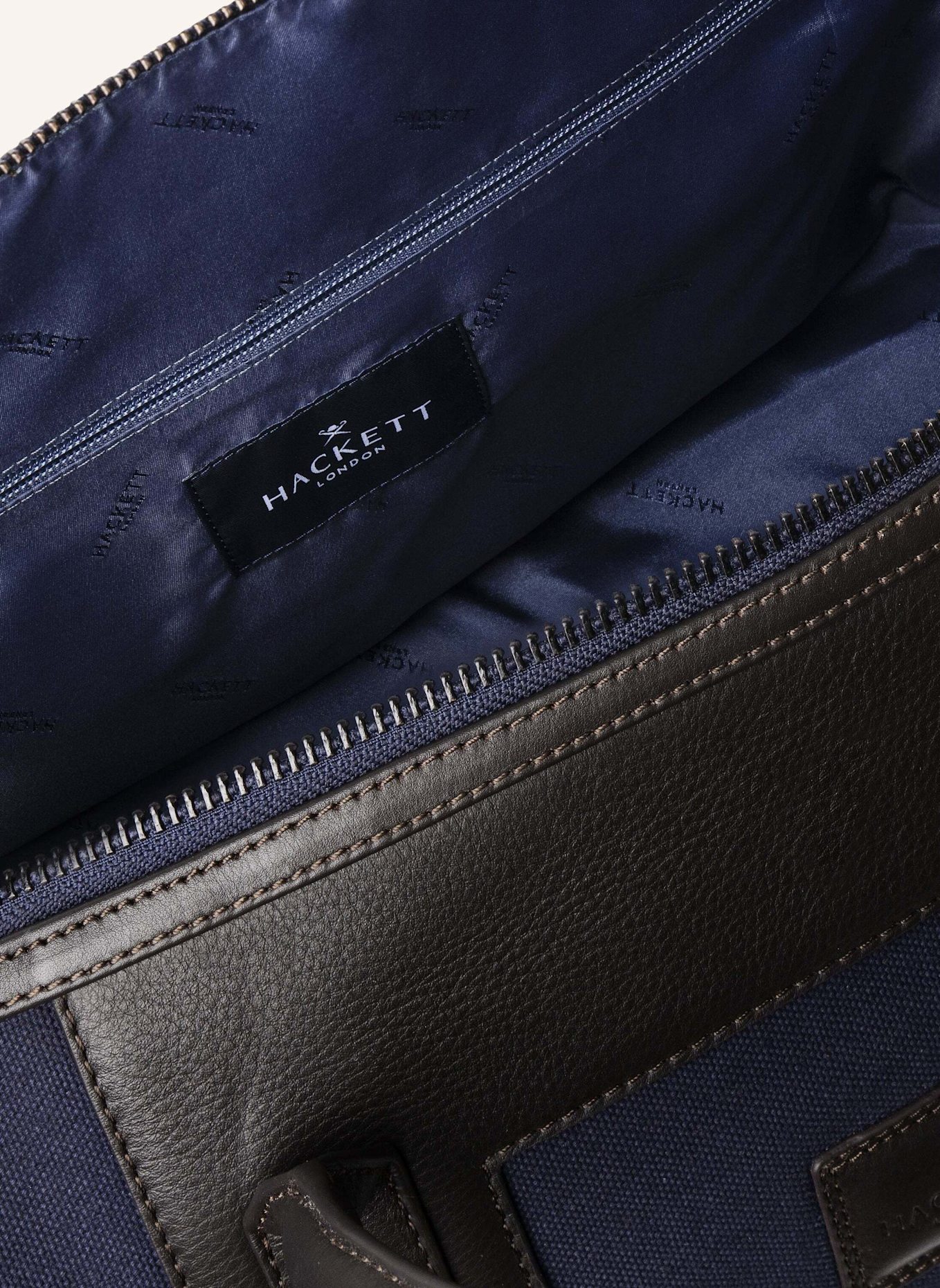HACKETT LONDON Reisetasche WELLS CANVAS HOLDALL: DUNKELBLAU