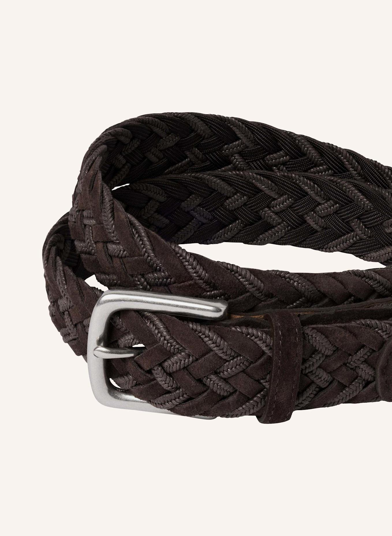 HACKETT LONDON Gürtel SUEDE PLAIT BELT: BRAUN